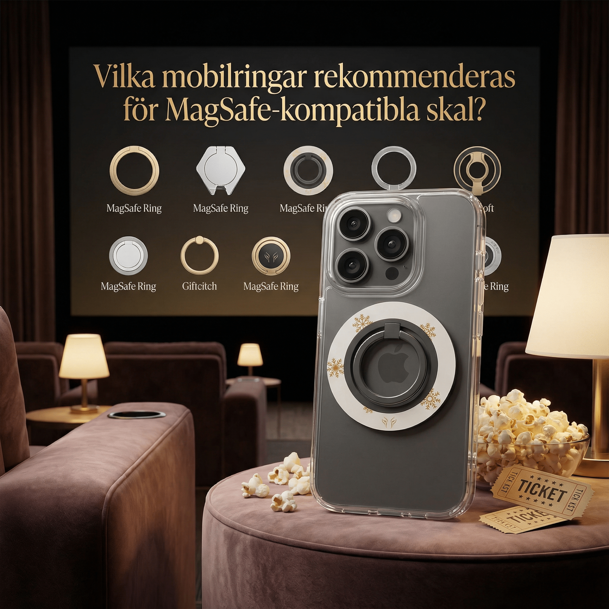 Vilka mobilringar rekommenderas för MagSafe-kompatibla skal? - Roar Sweden
