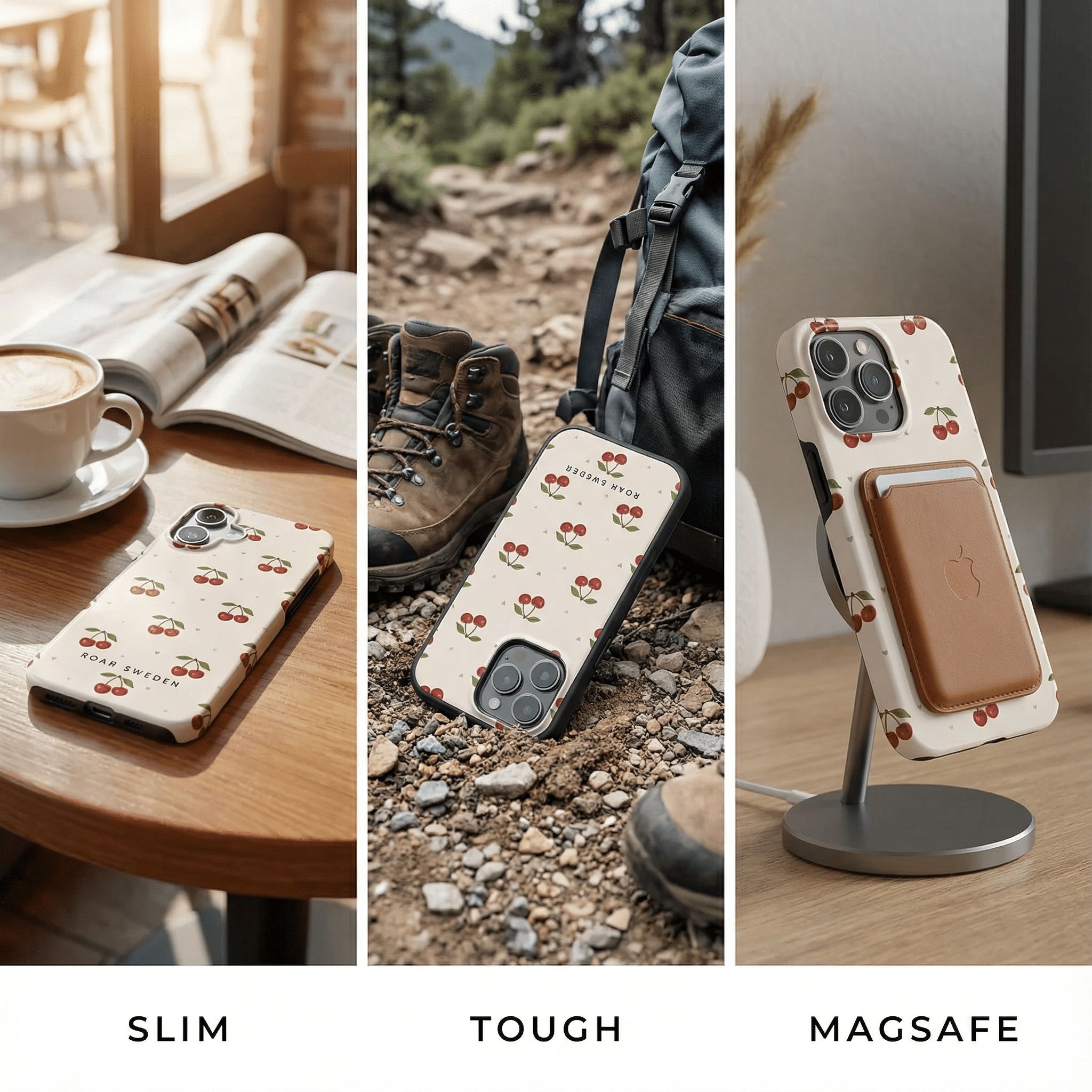 Vad är skillnaden mellan Slim case, Tough case och MagSafe case? - Roar Sweden