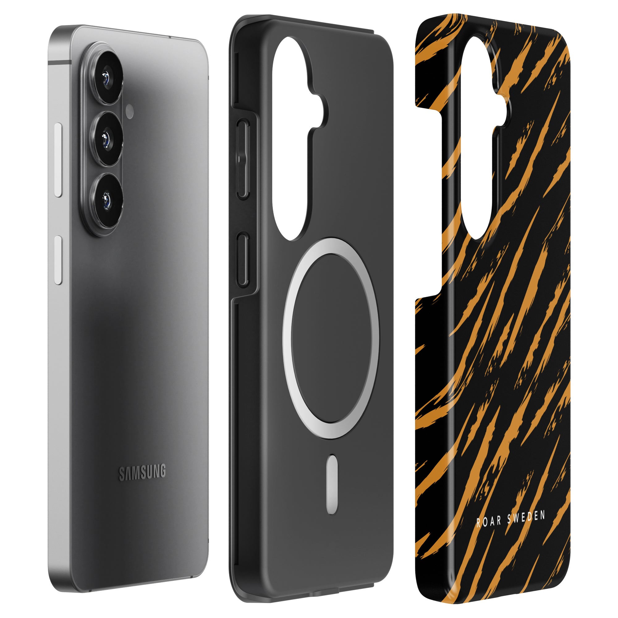 Abstract Tiger - Magnetic Tough Phone Case - Roar Sweden