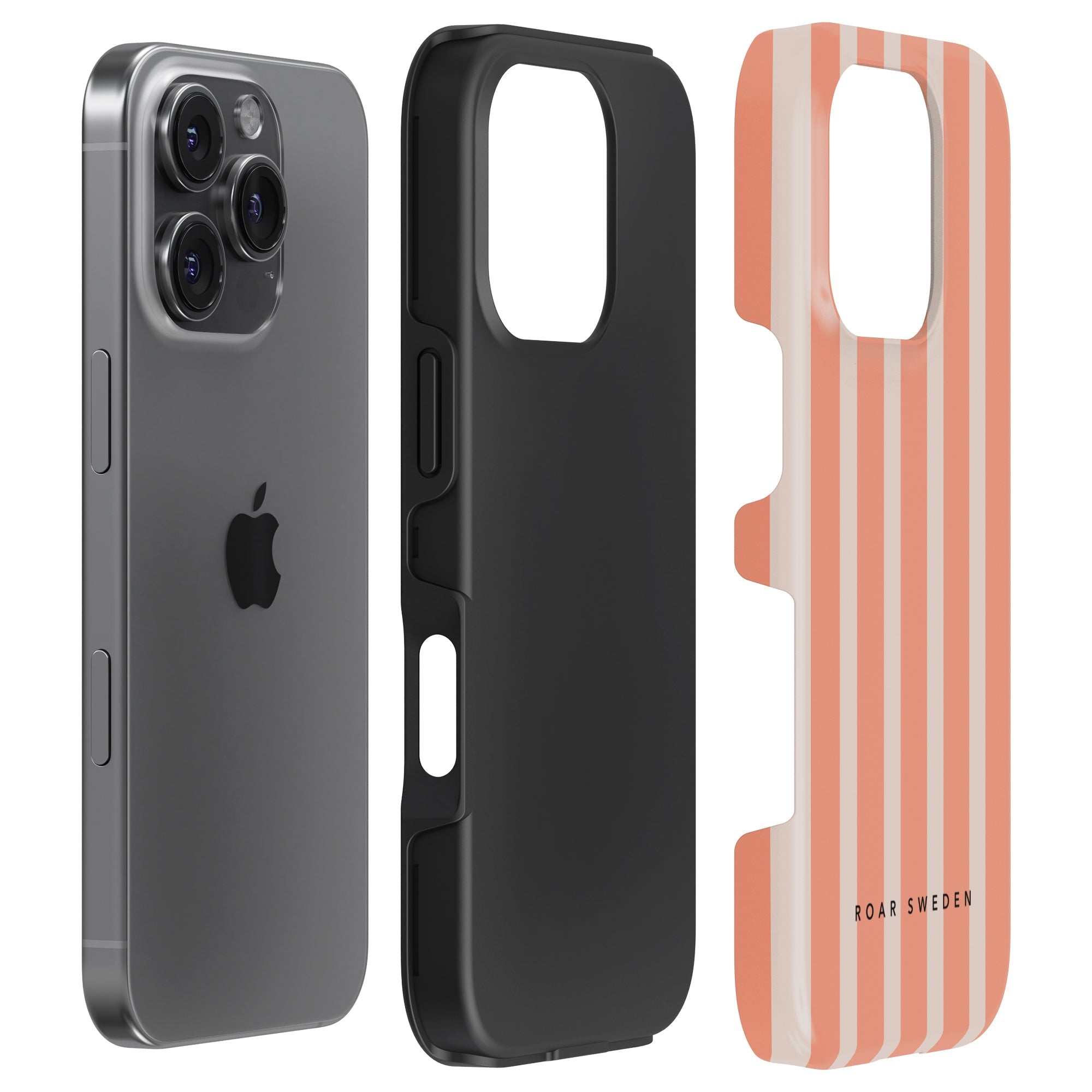 Tough mobilskal - Apricot Stripes