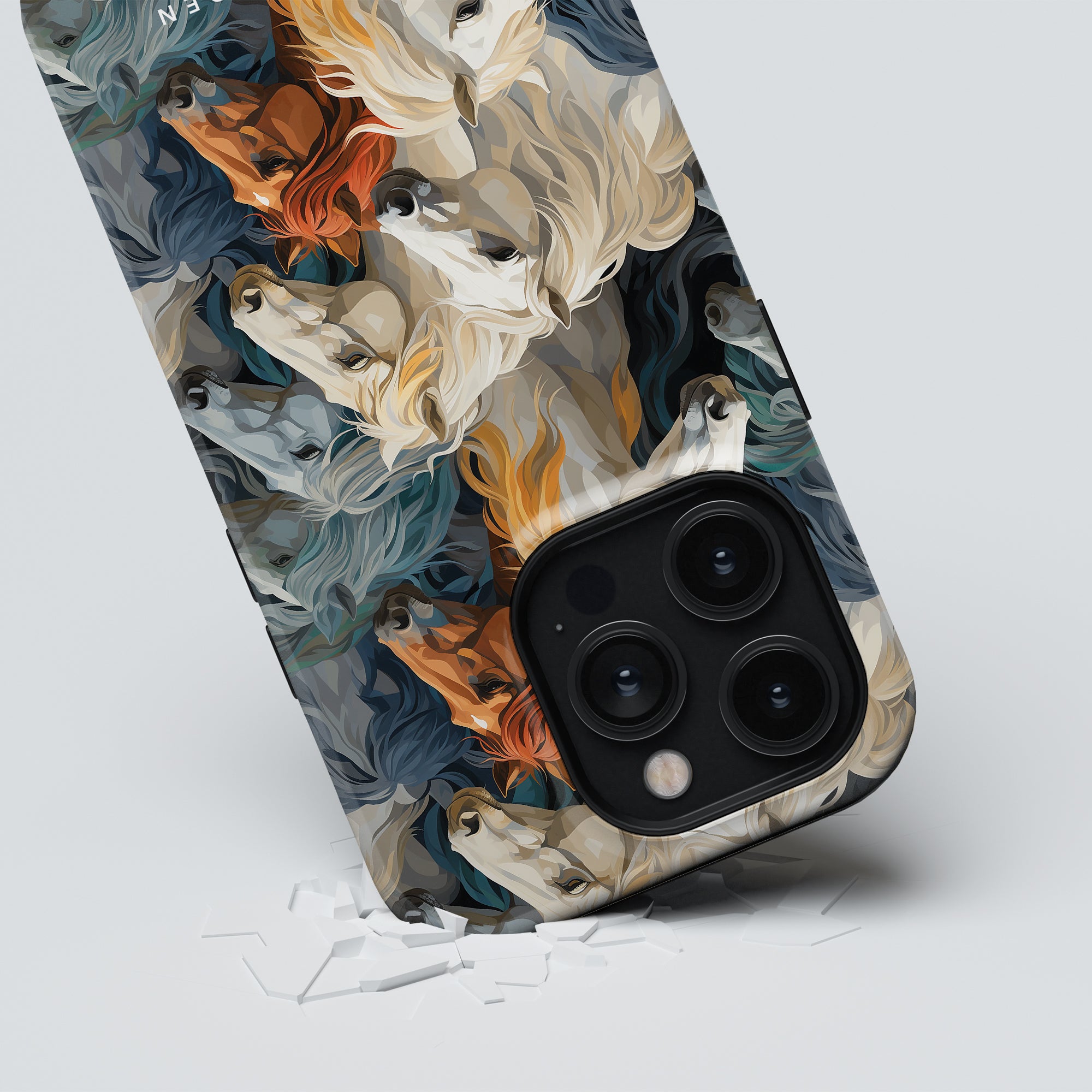 Plaid Horse MagSafe mobilskal – Artsy Horses