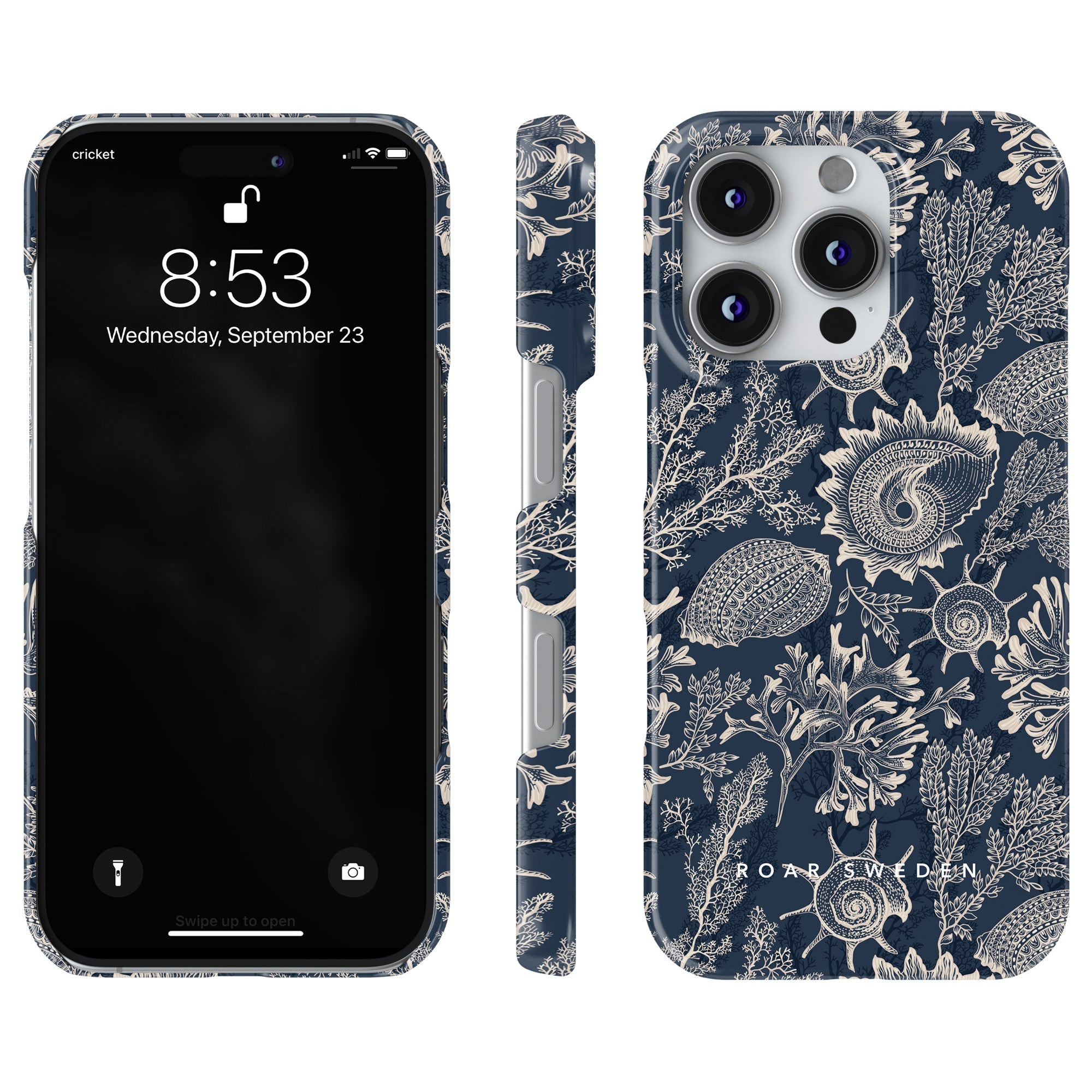 Slim mobilskal – Blue Corals