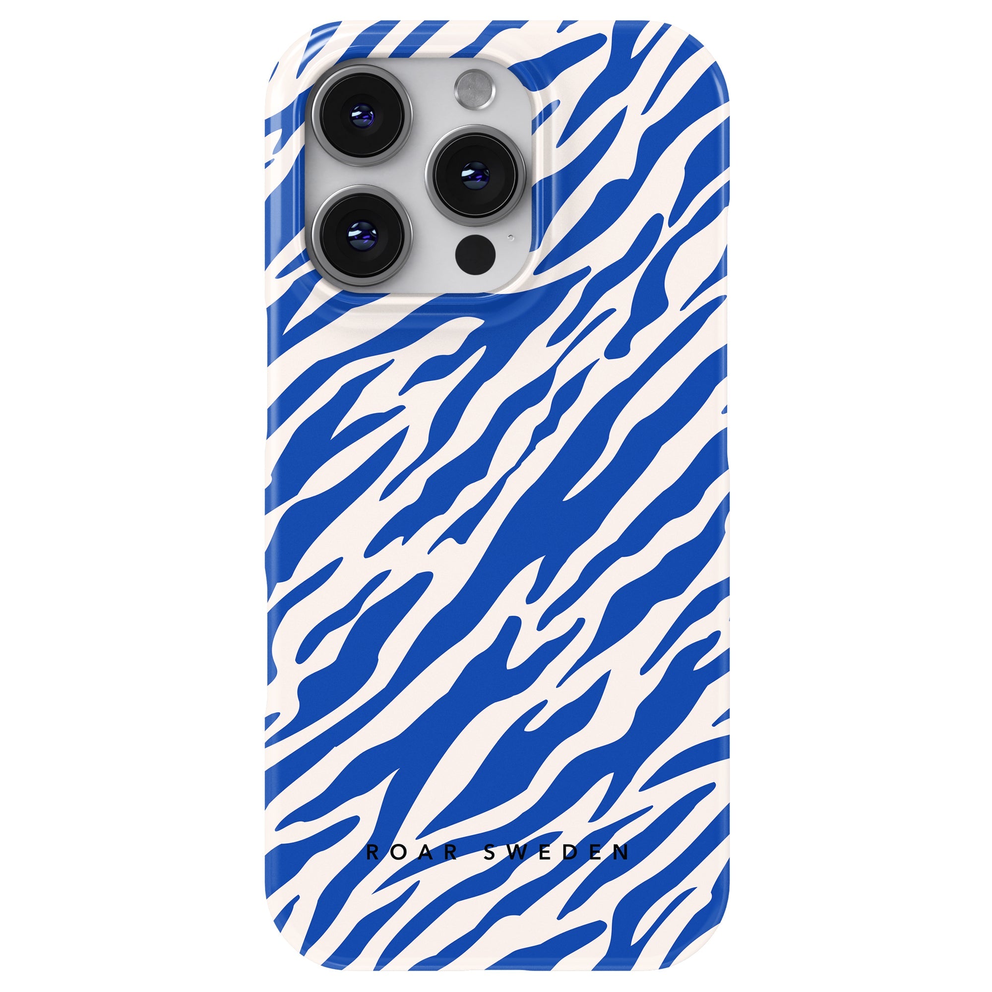 Slim mobilskal – Blue Stripes