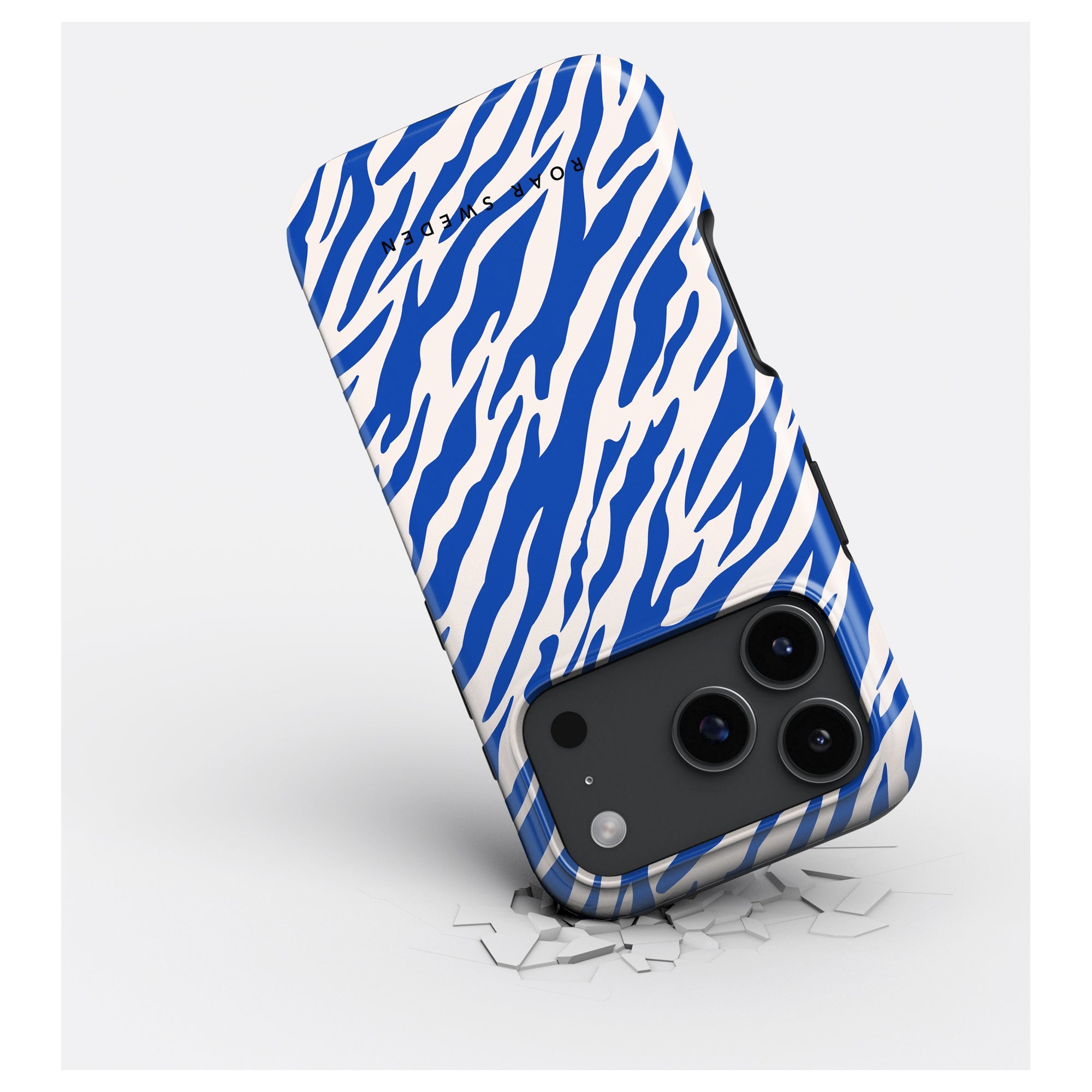 Tiger MagSafe mobilskal – Blue Stripes