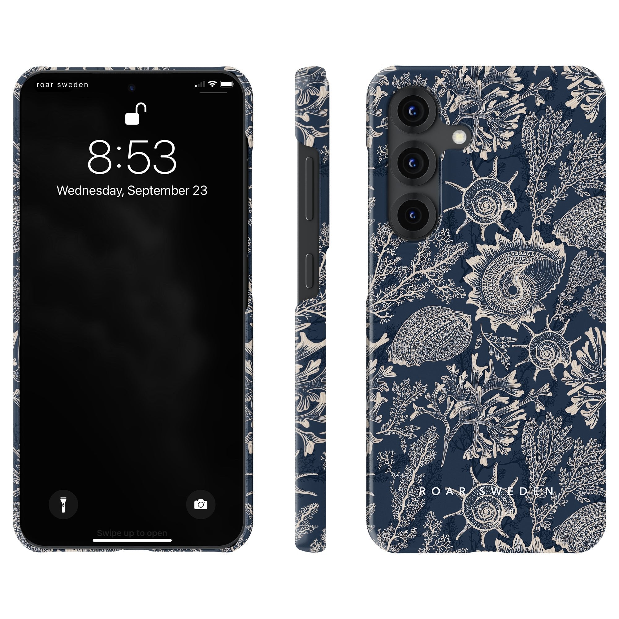 Slim mobilskal – Blue Corals