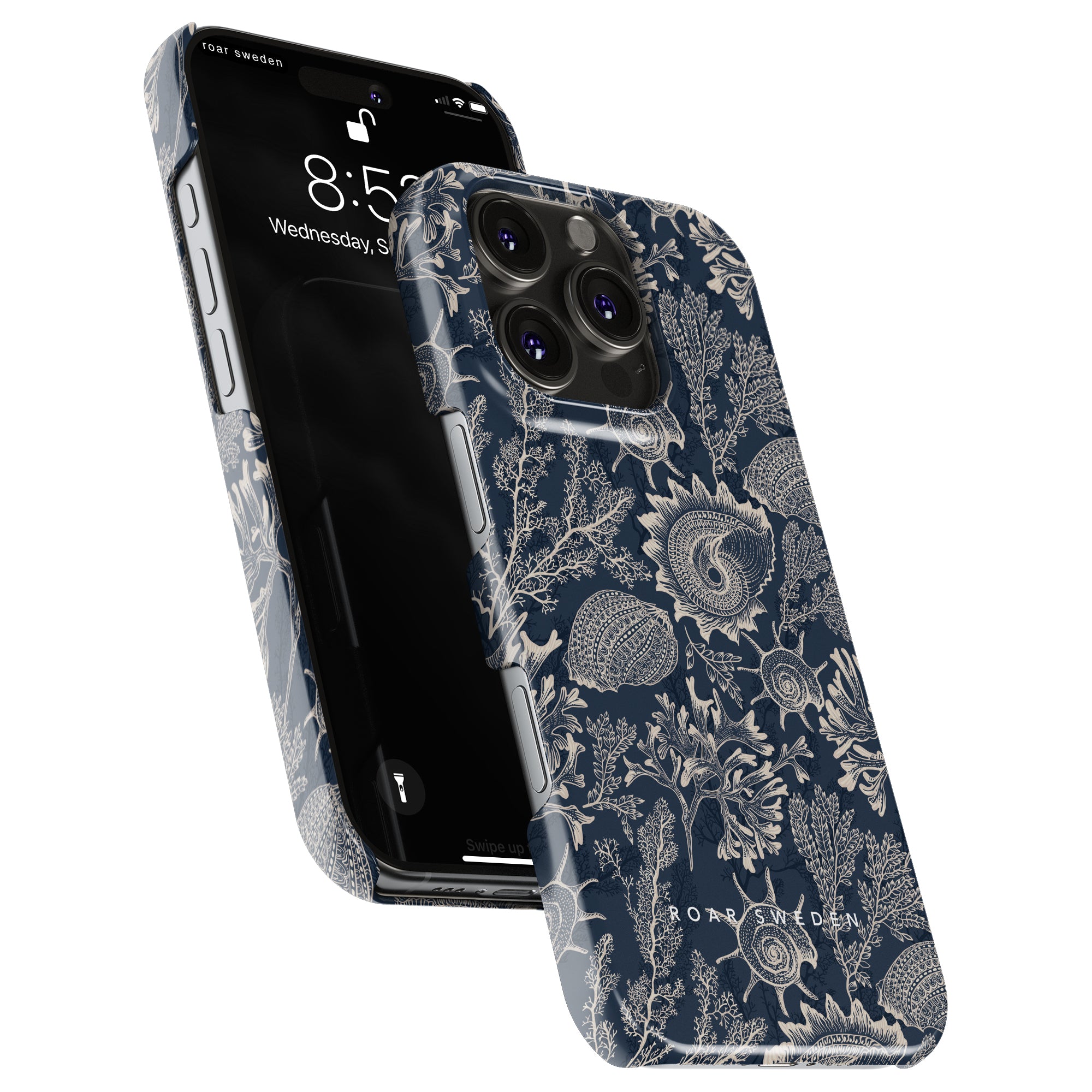 Slim mobilskal – Blue Corals