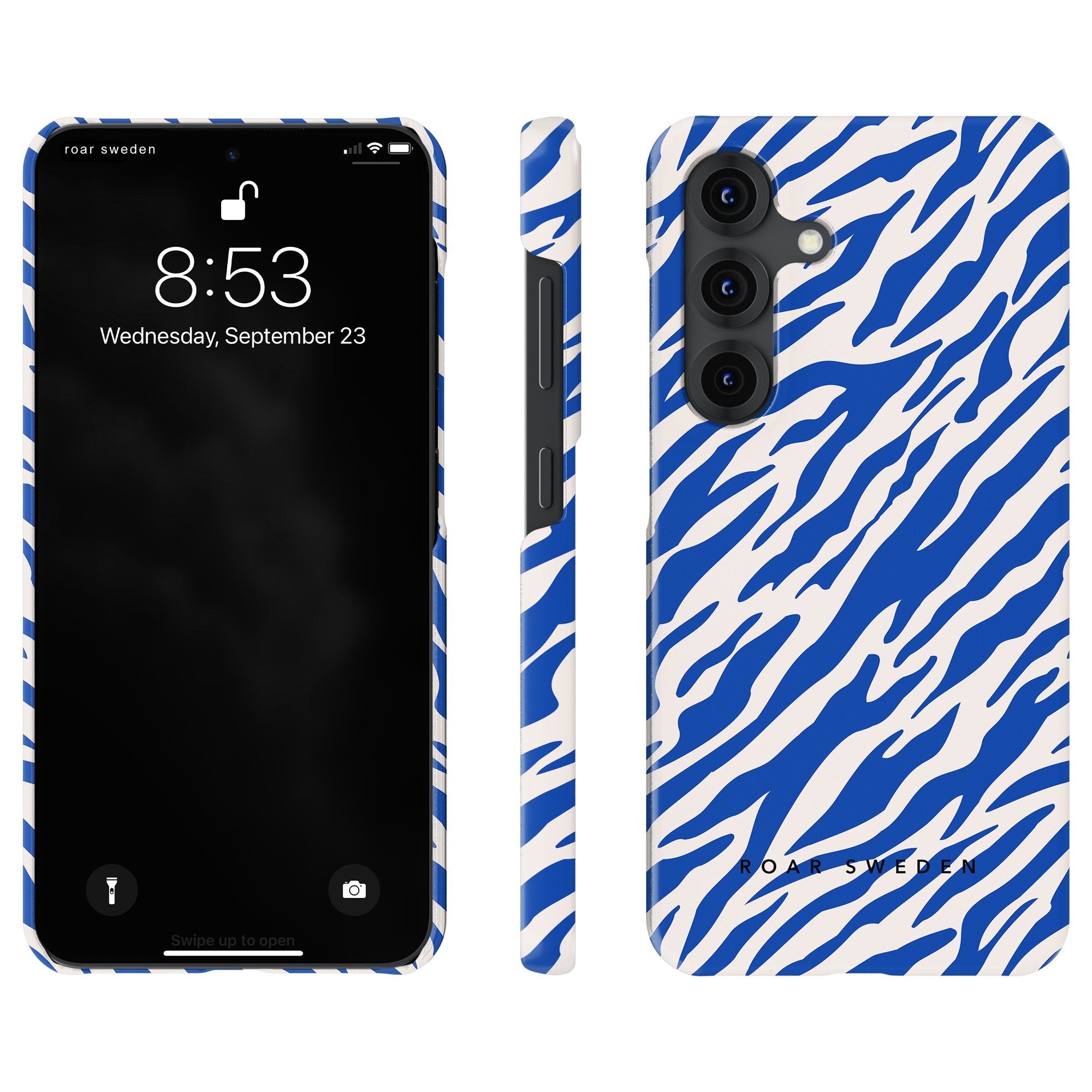 Tiger Slim mobilskal – Blue Stripes