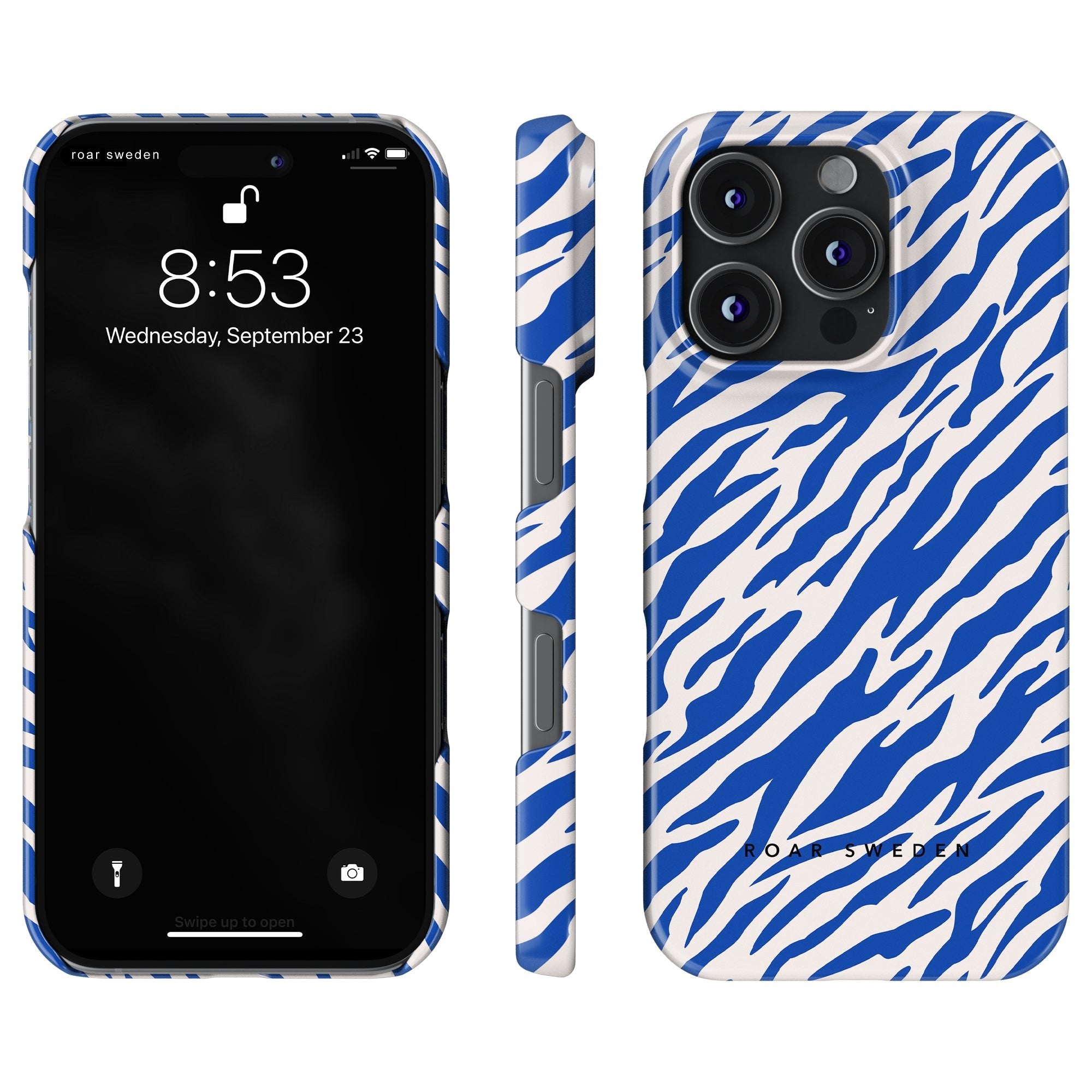 Tiger Slim mobilskal – Blue Stripes