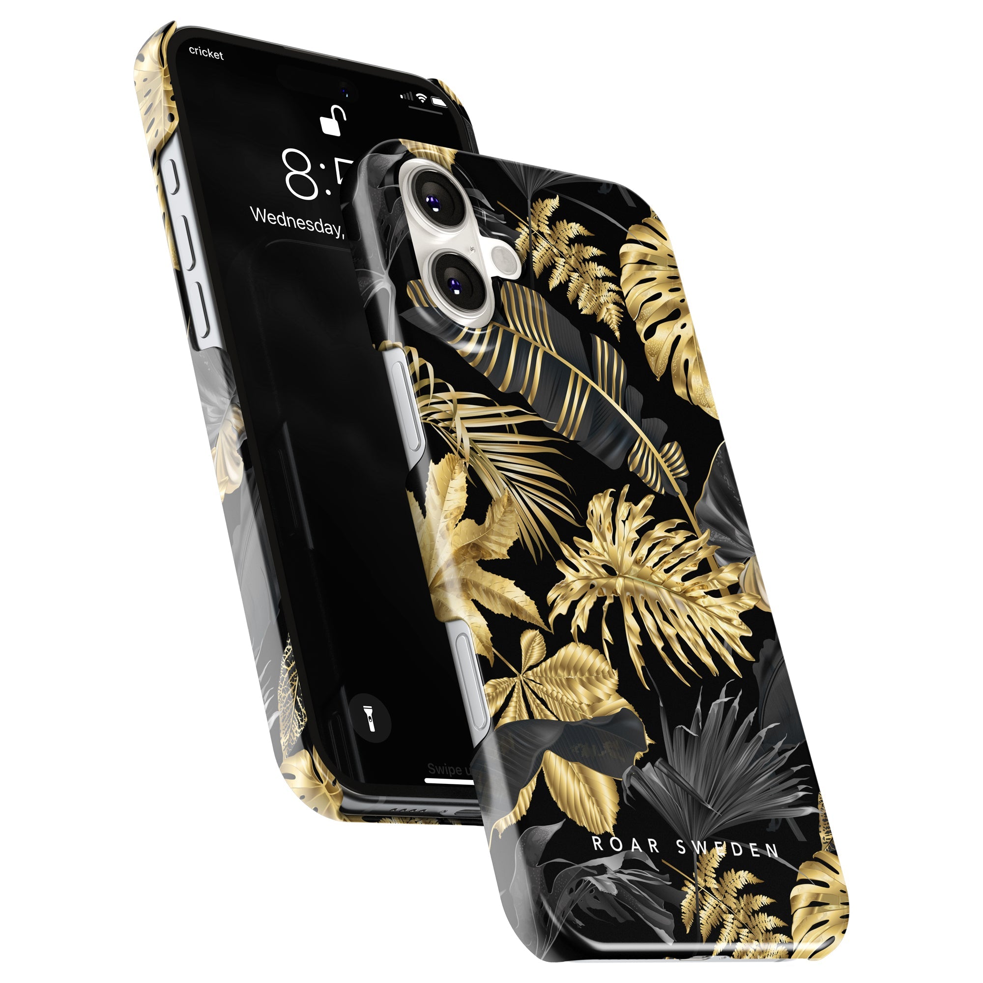 Slim mobilskal – Botanic Gold