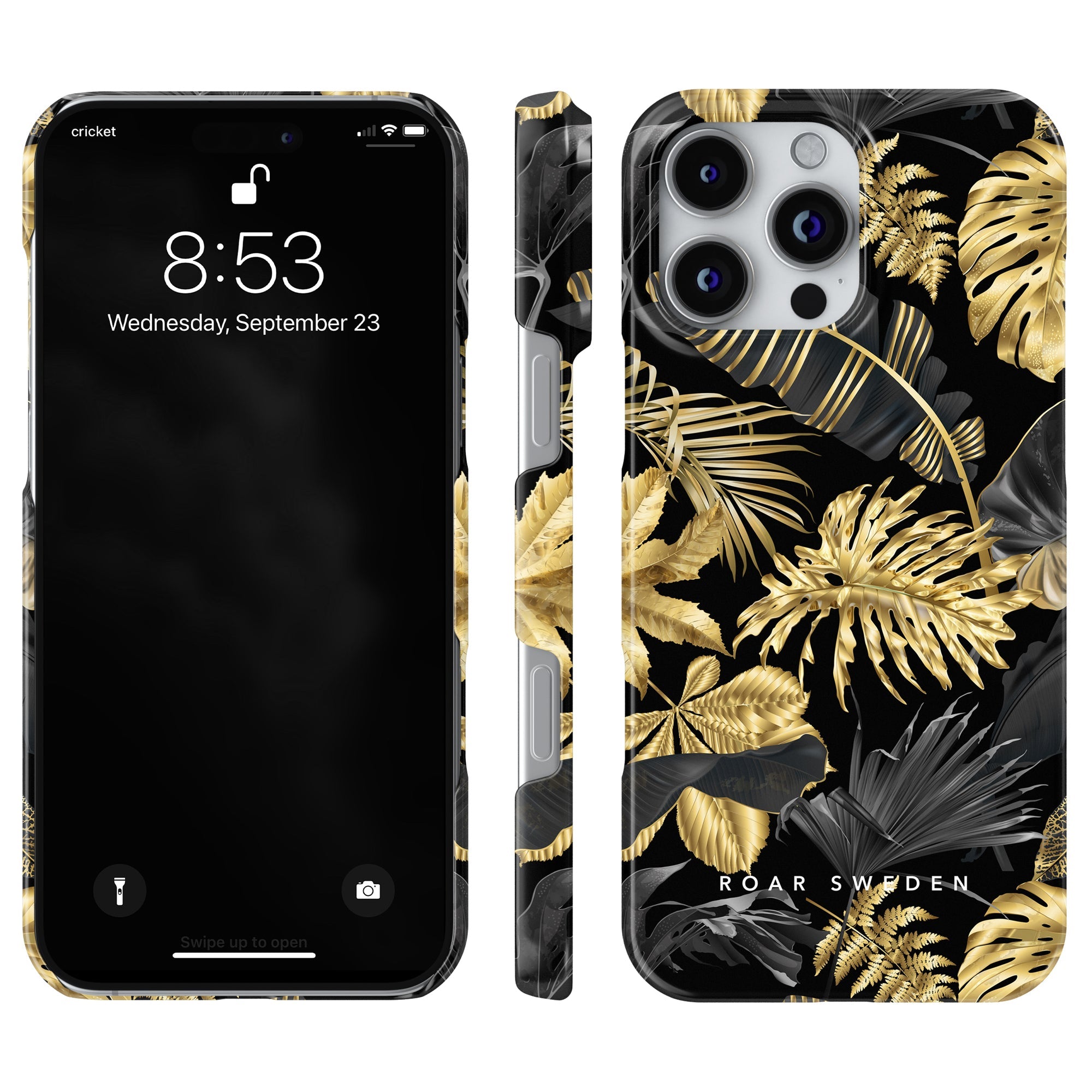 Slim mobilskal – Botanic Gold