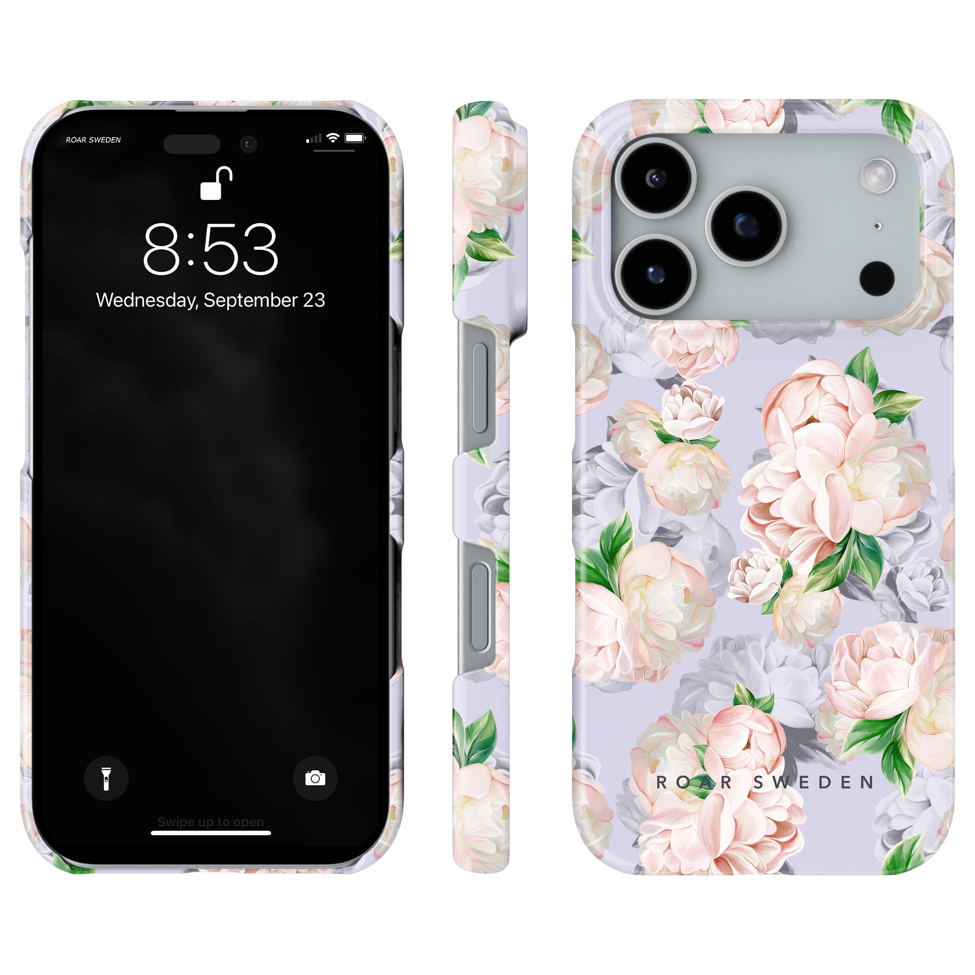 Slim mobilskal – Bright Peonies