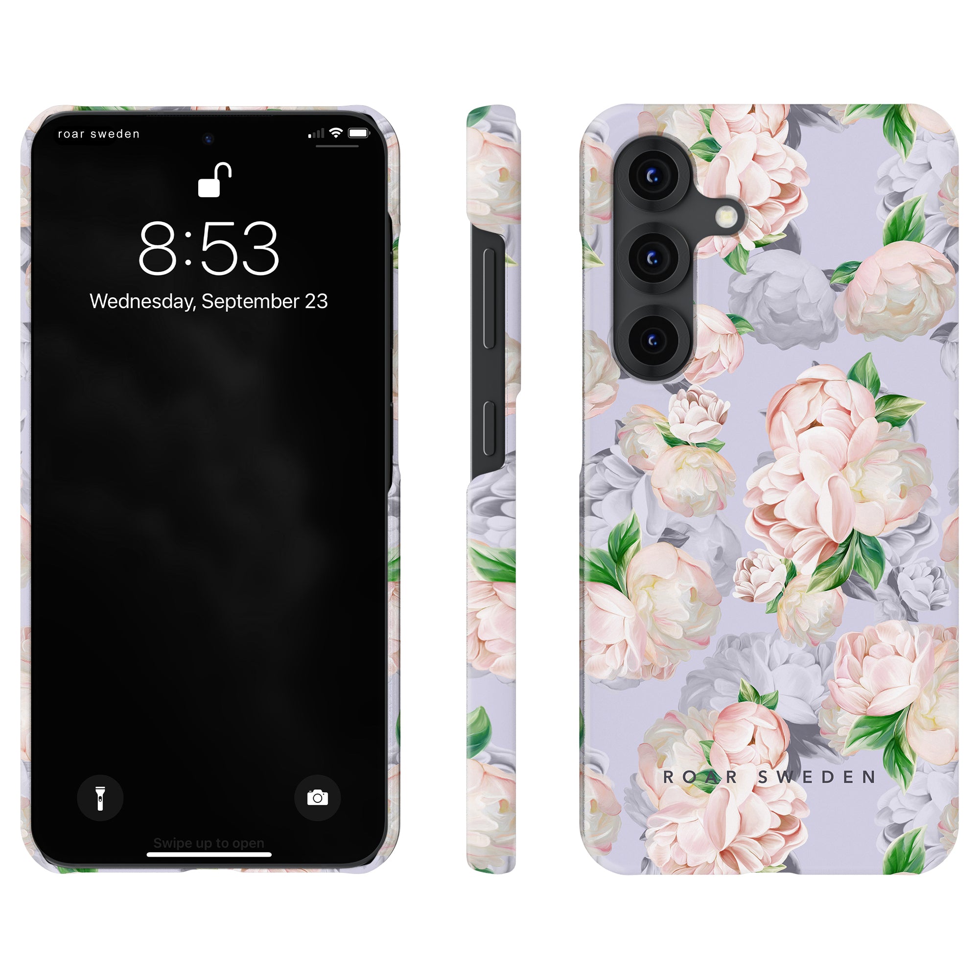 Slim mobilskal – Bright Peonies