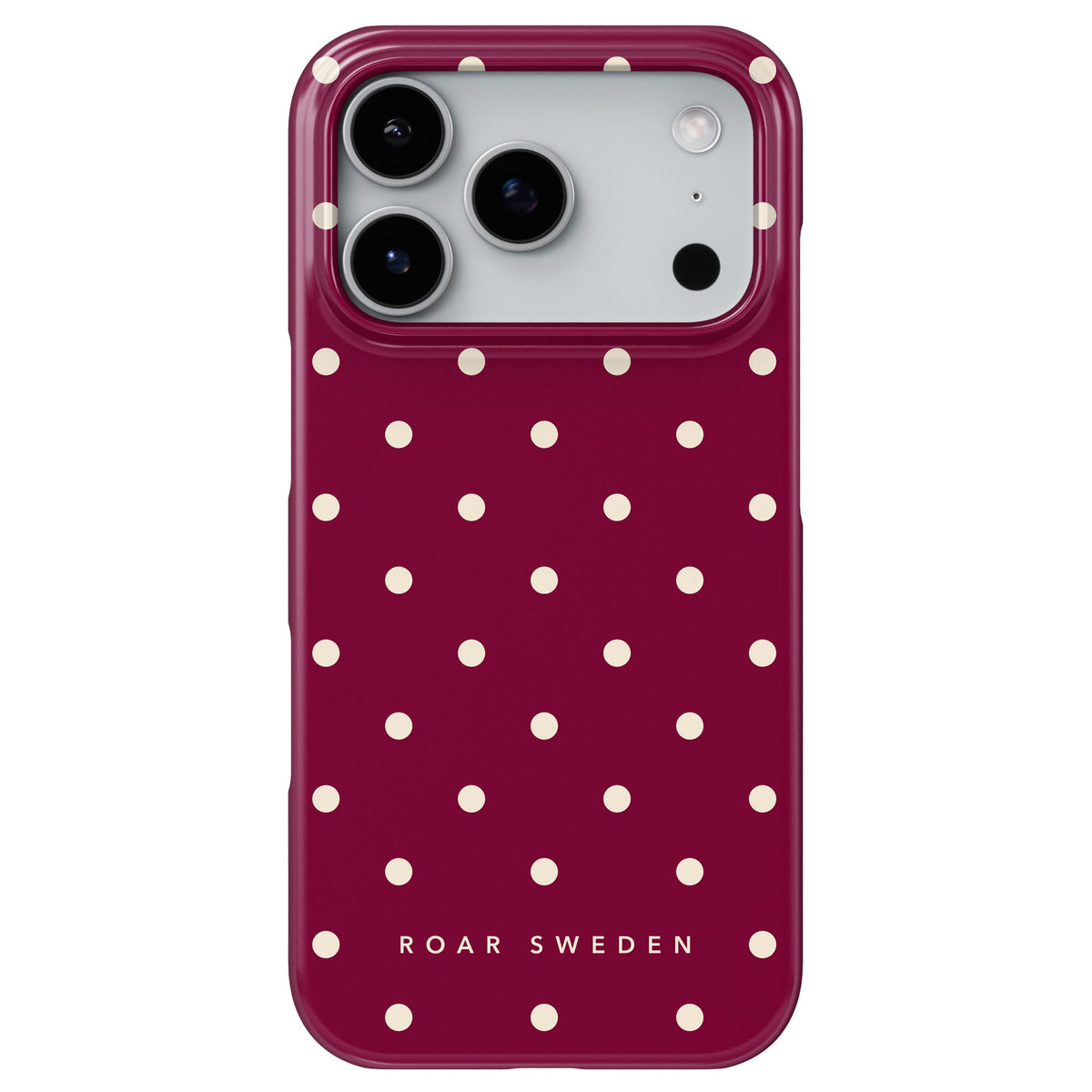 Burgundy Dots - Slim case
