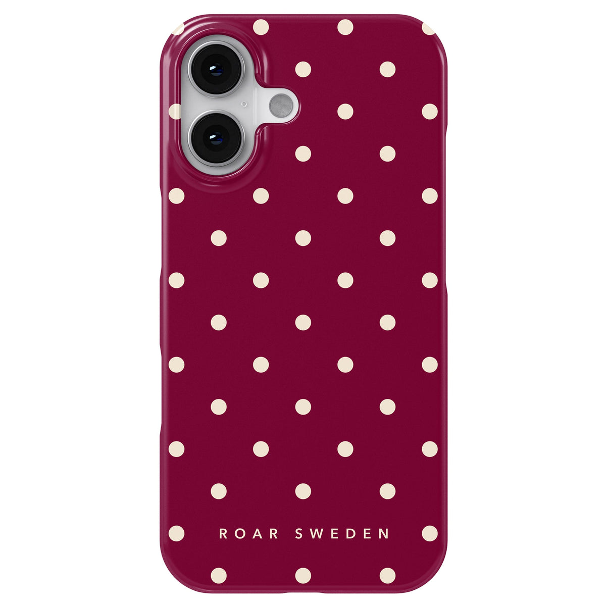 Burgundy Dots - Slim case