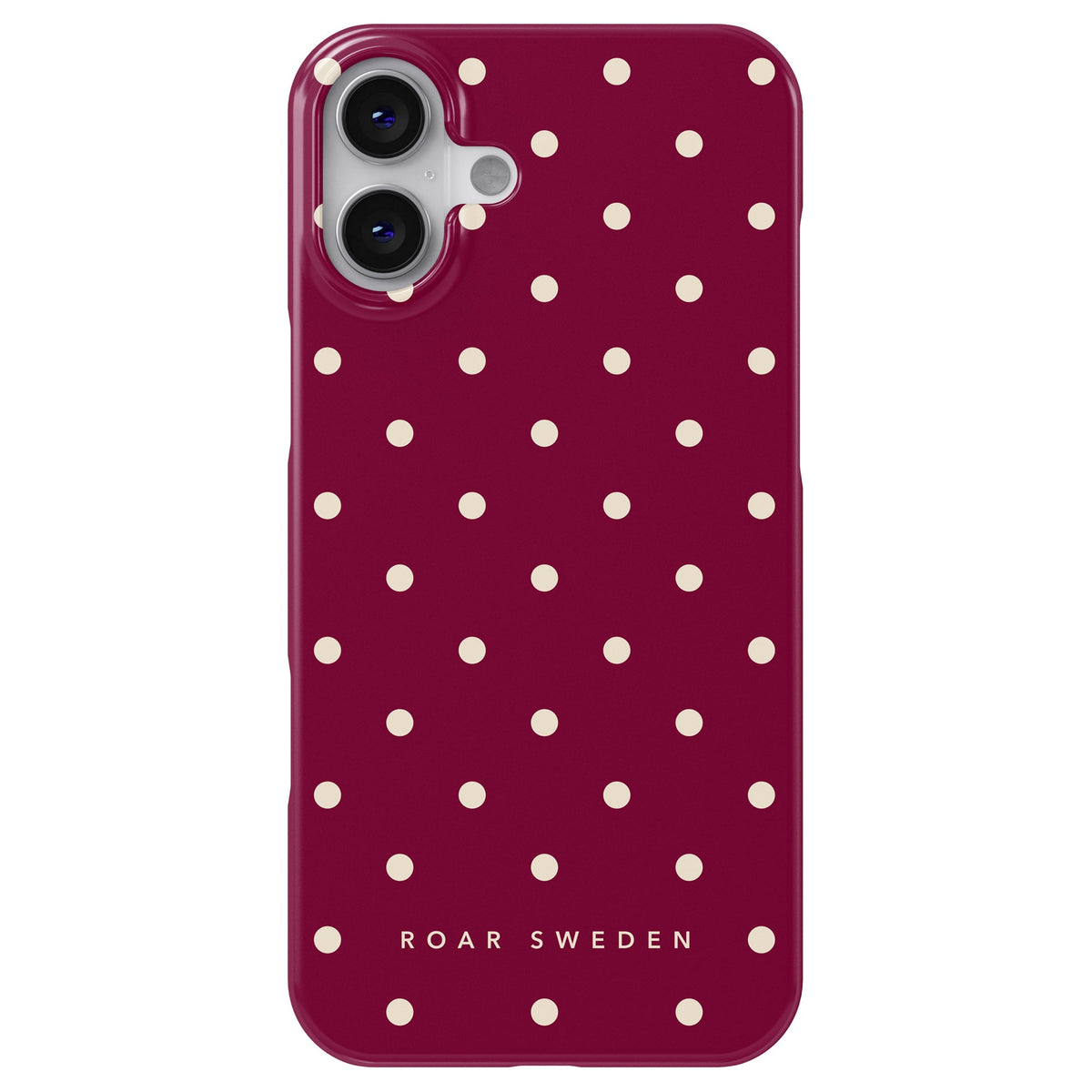 Burgundy Dots - Slim case