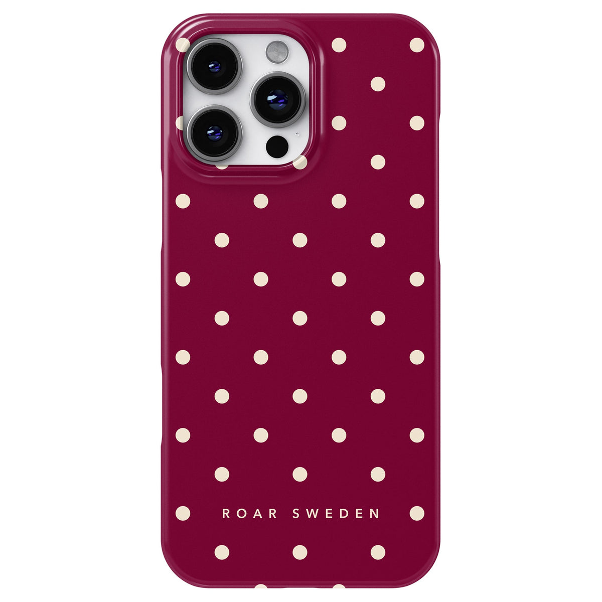 Burgundy Dots - Slim case