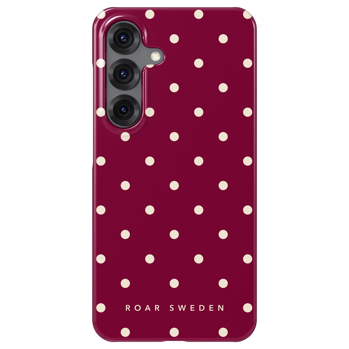 Burgundy Dots - Slim case