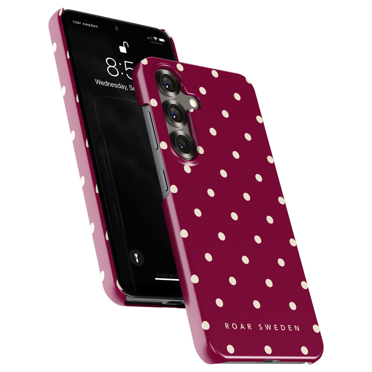 Burgundy Dots - Slim case