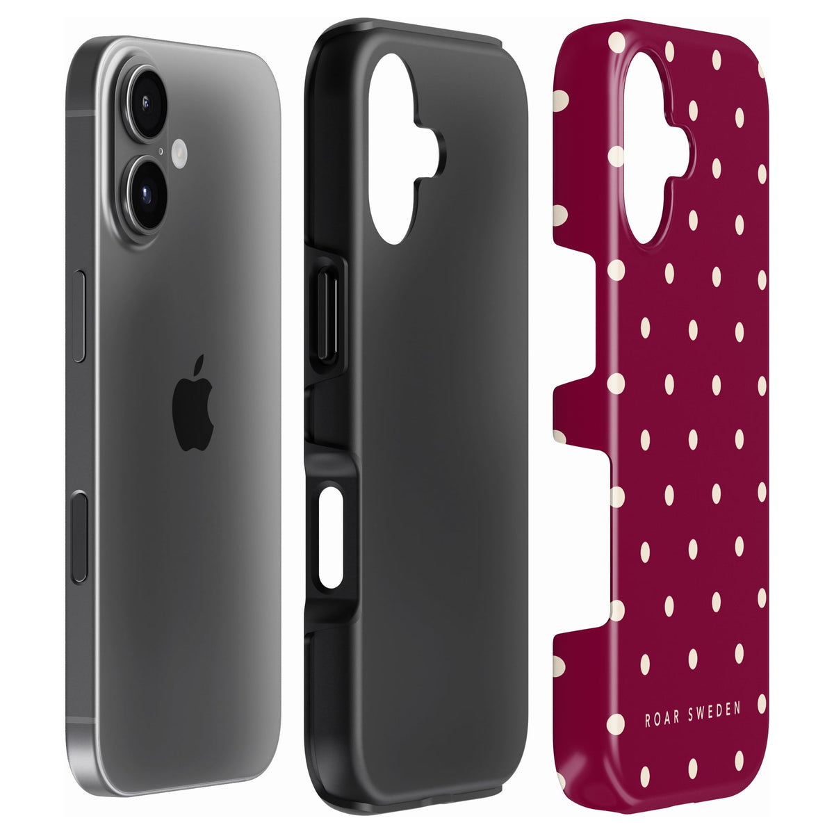Burgundy Dots - Tough Case