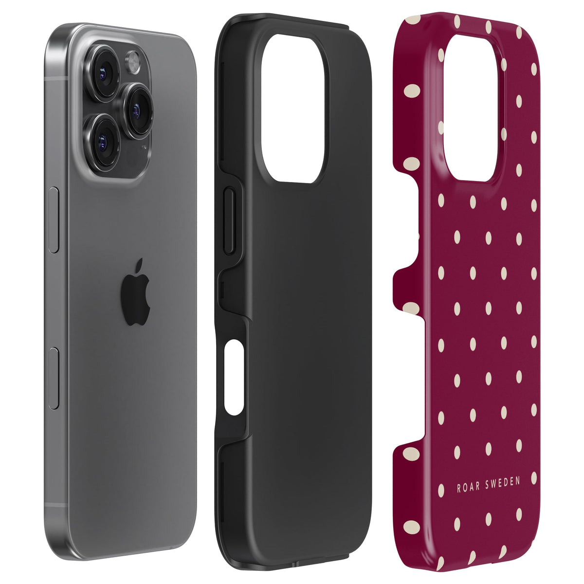 Burgundy Dots - Tough Case