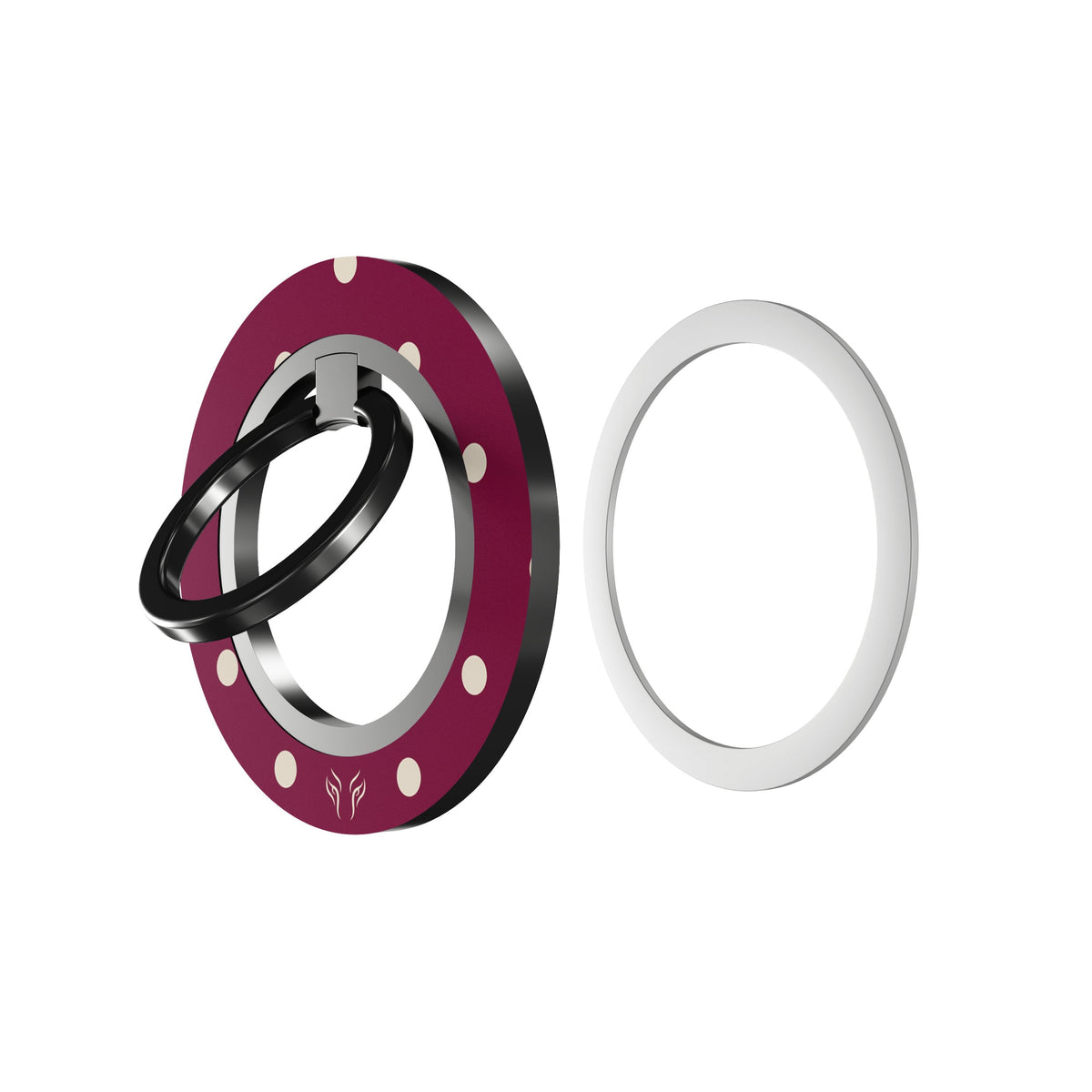 Burgundy Dots - Magnetring