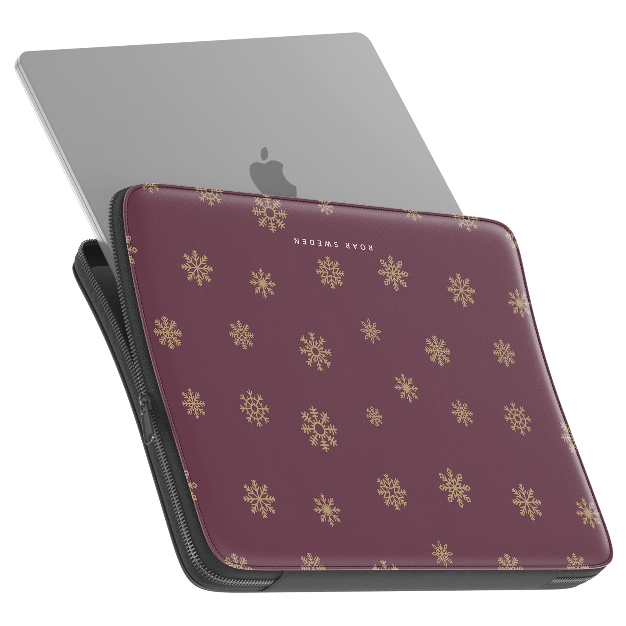 Burgundy Snowflake - Laptopfodral - Roar Sweden