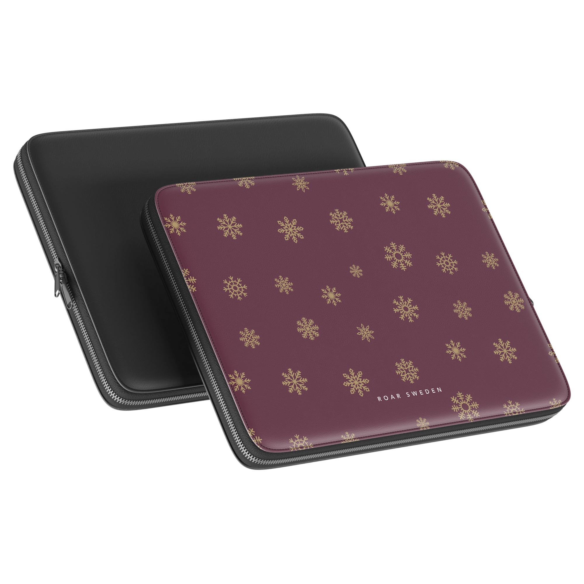 Burgundy Snowflake - Laptopfodral - Roar Sweden