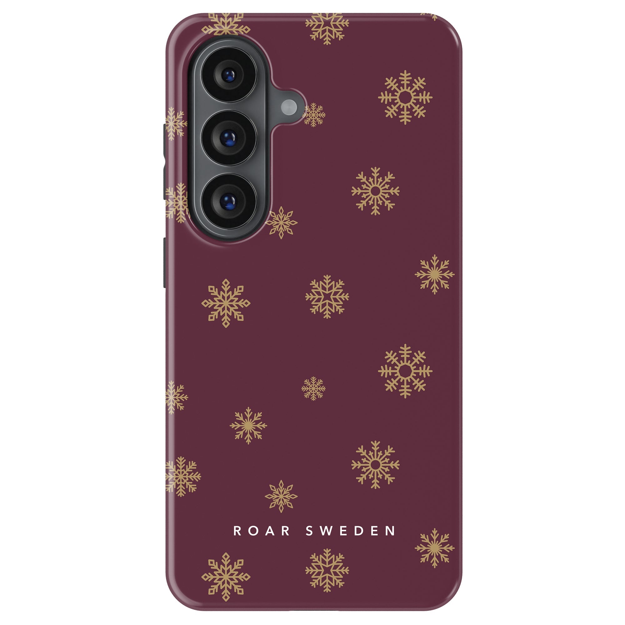 Burgundy Snowflake - Magnetic Tough Phone Case