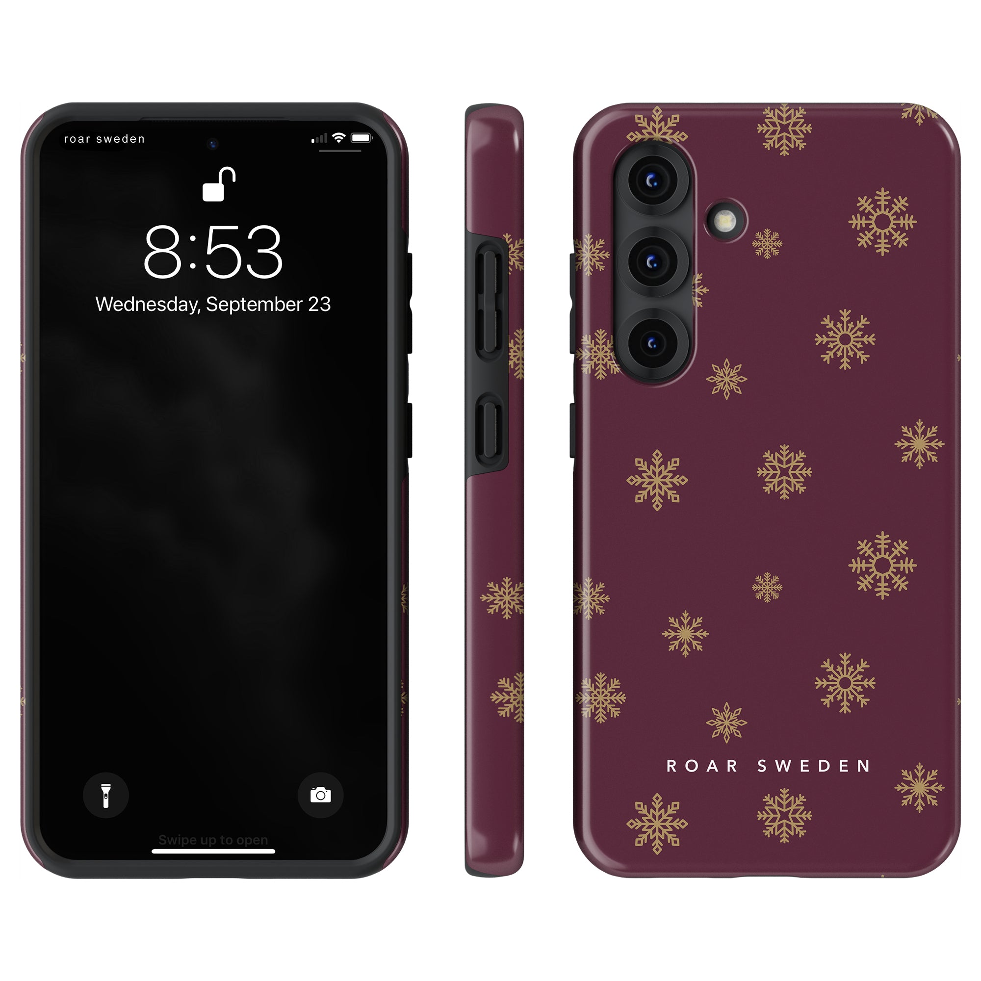Burgundy Snowflake - Tough Case - Roar Sweden