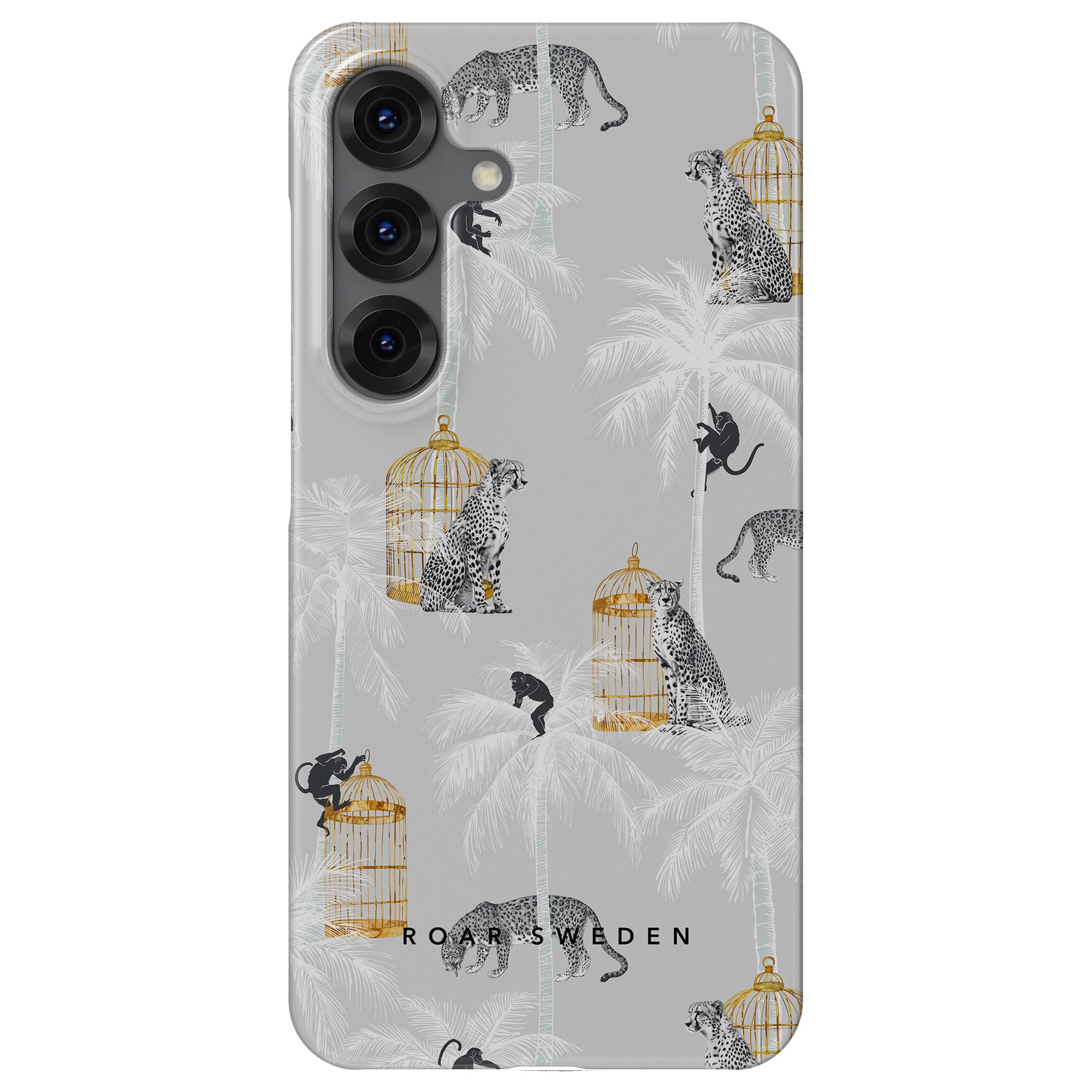 Cheetah Silver - Slim case - Roar Sweden