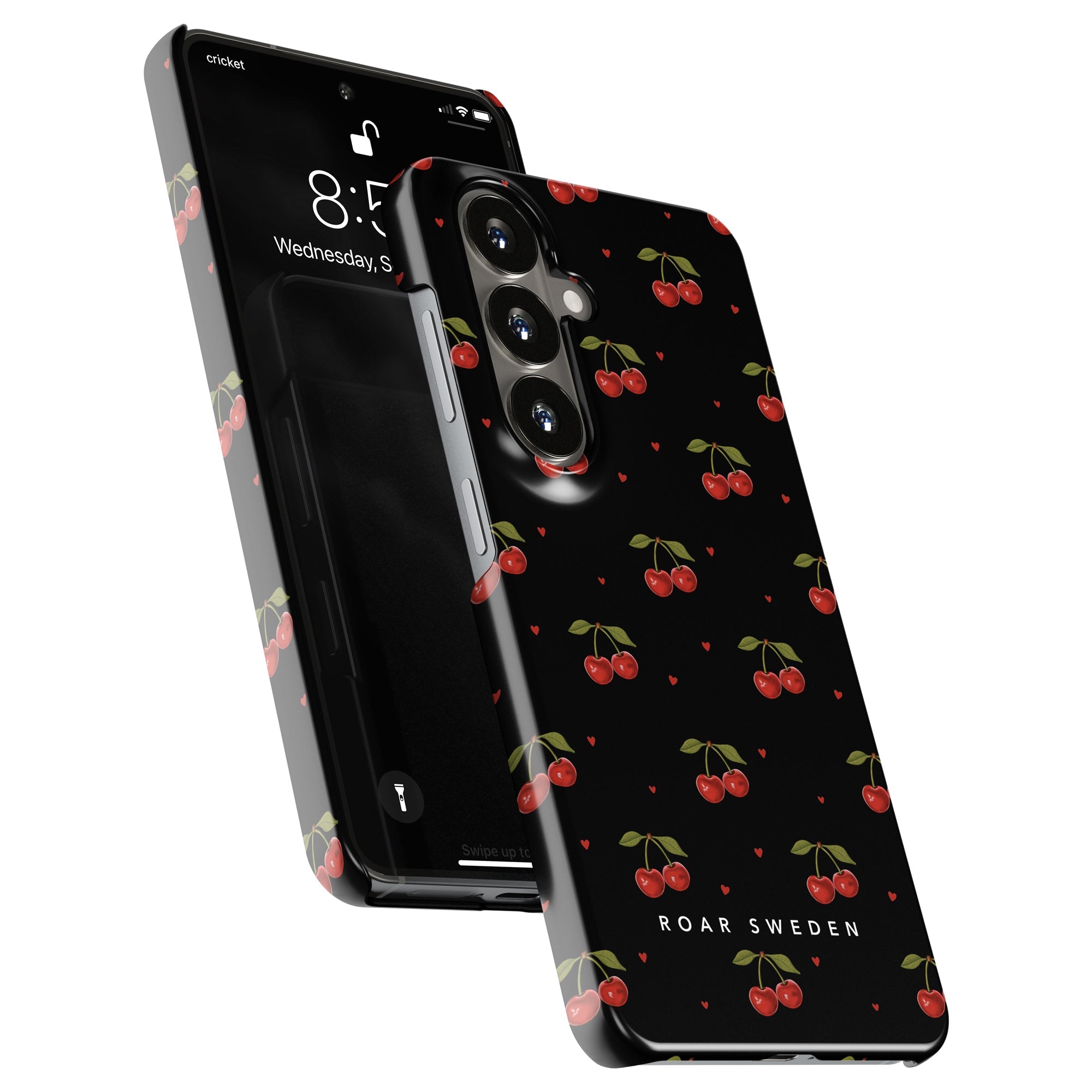 Cherry Black - Slim case - Roar Sweden