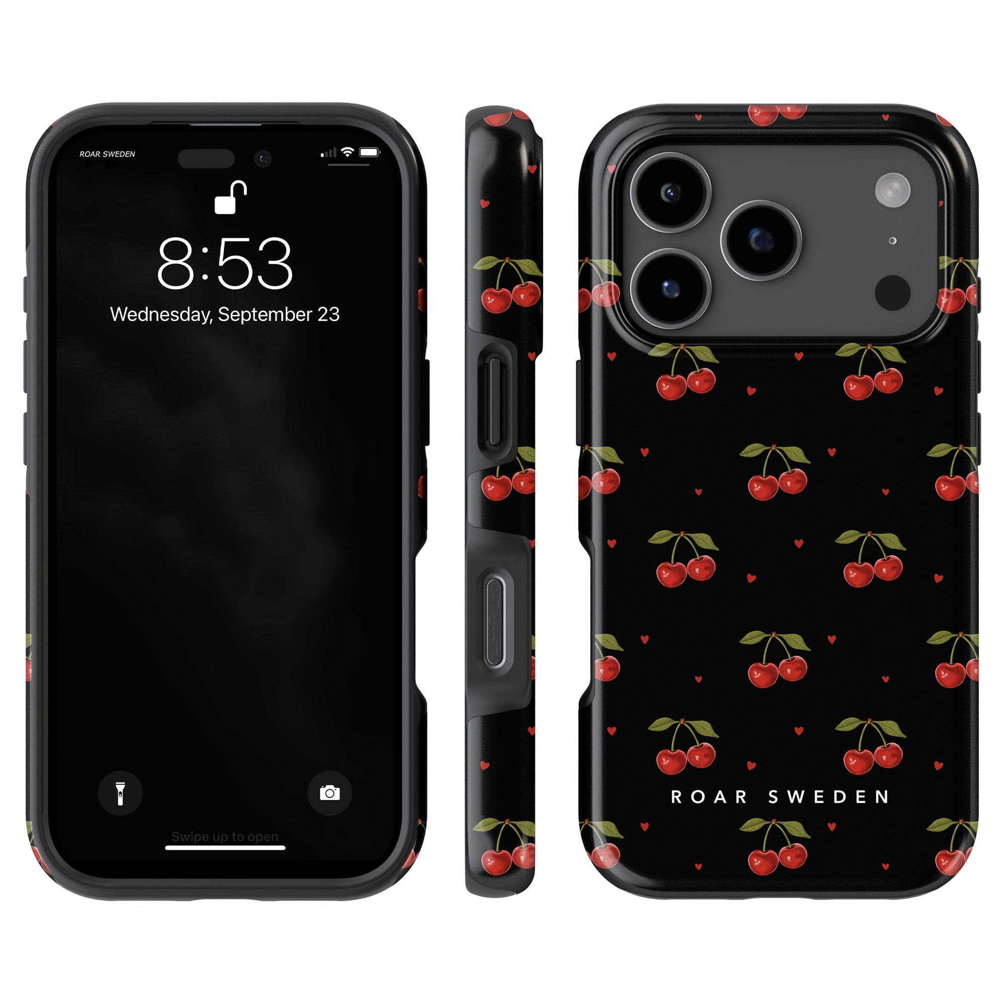 Cherry Black - Tough Case - Roar Sweden