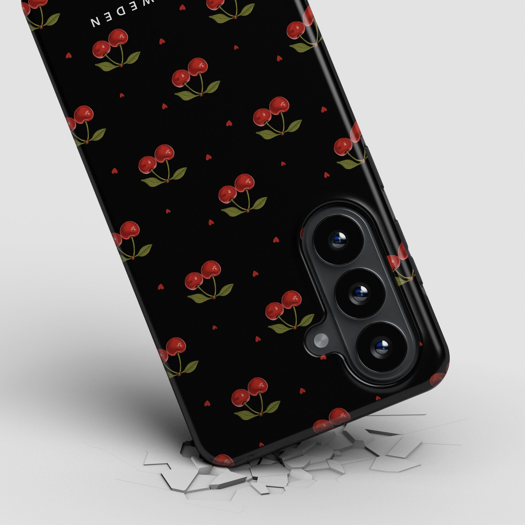 Cherry Black - Magnetic Tough Phone Case
