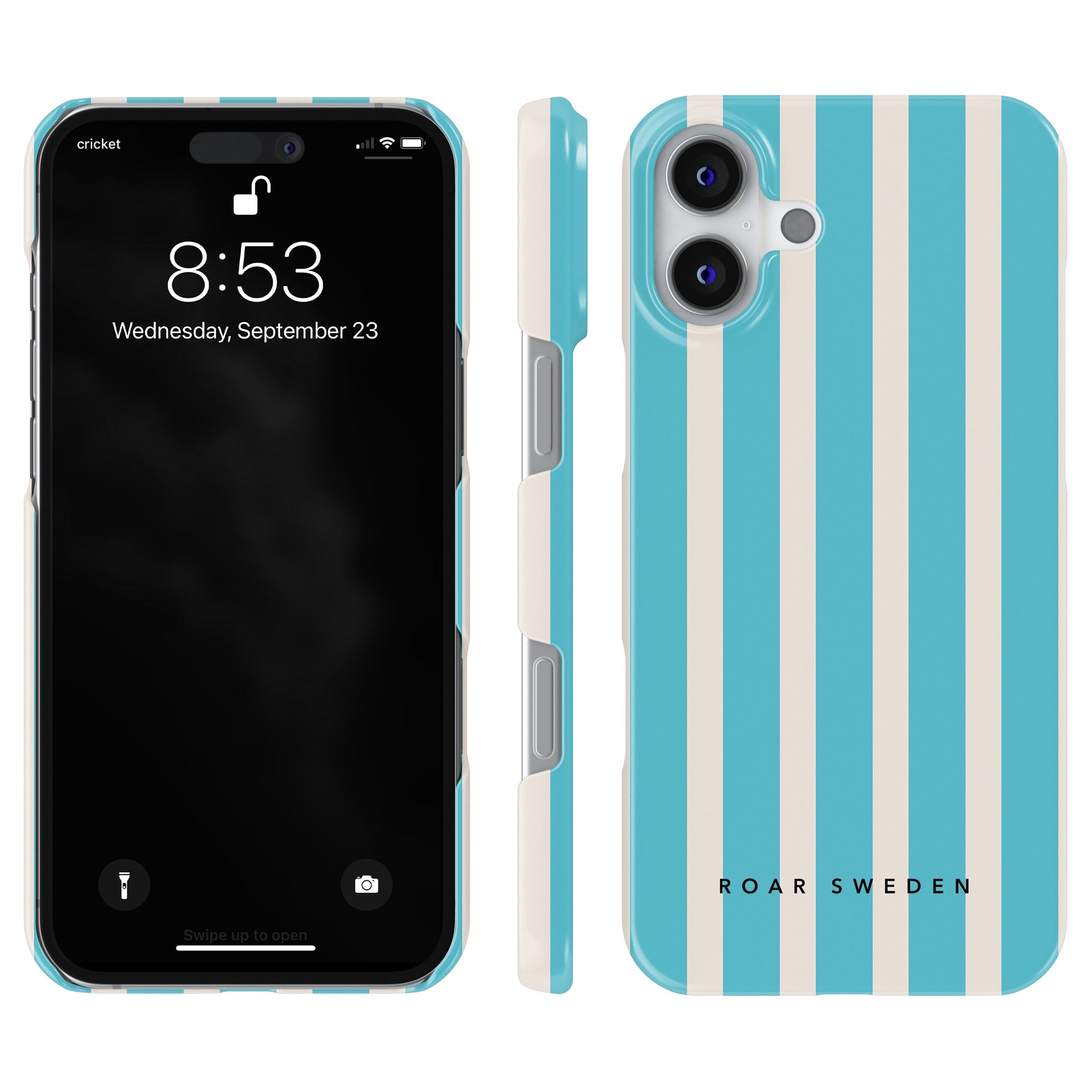 Slim mobilskal – Coastal Stripes