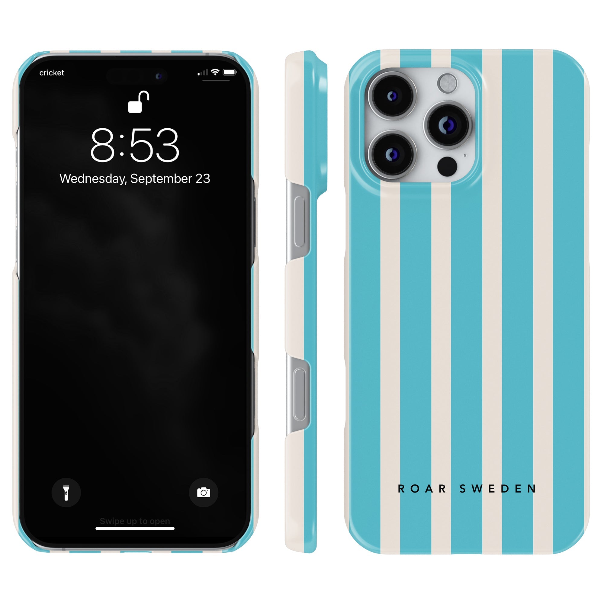 Slim mobilskal – Coastal Stripes