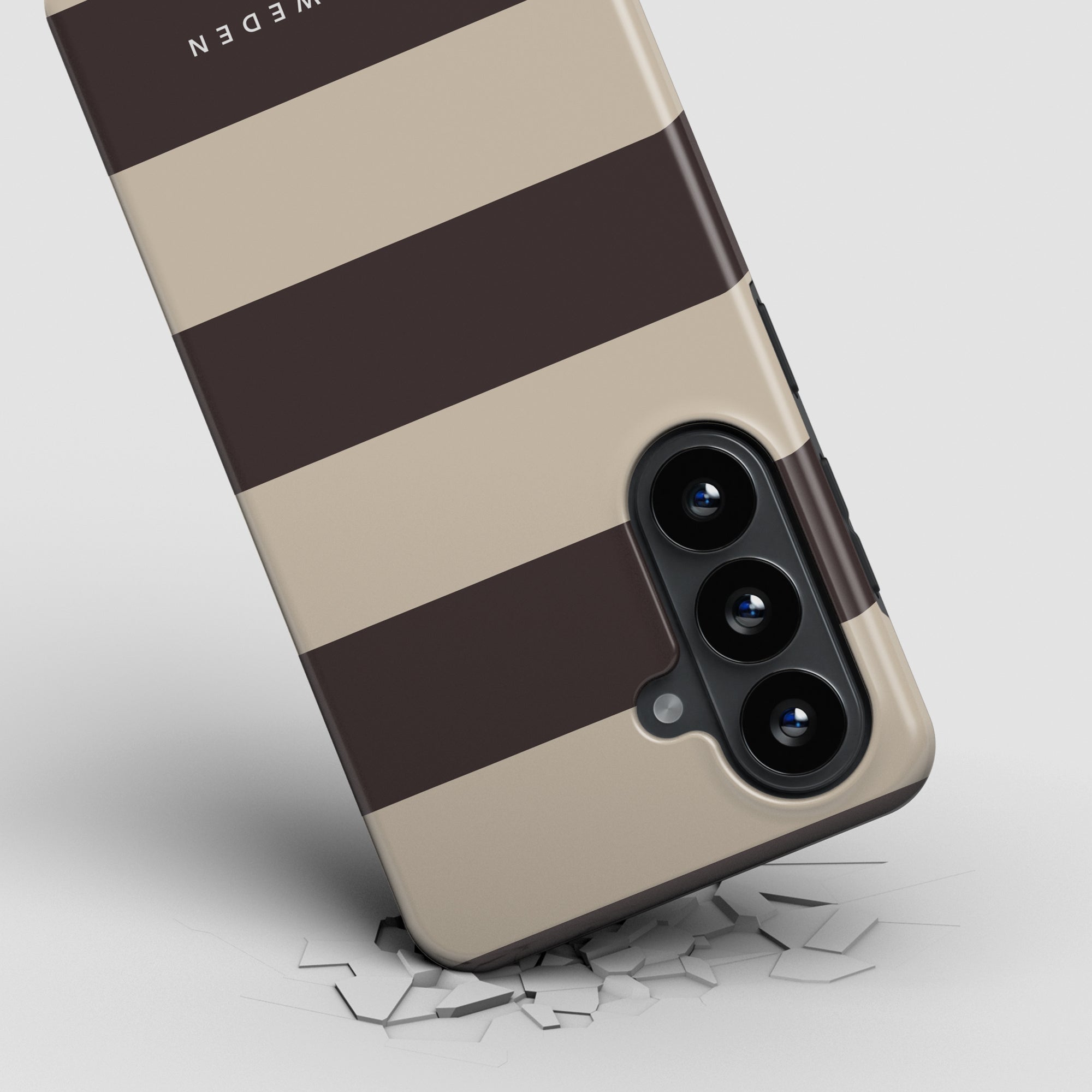 Cocoa Stripes - Magnetic Tough Phone Case