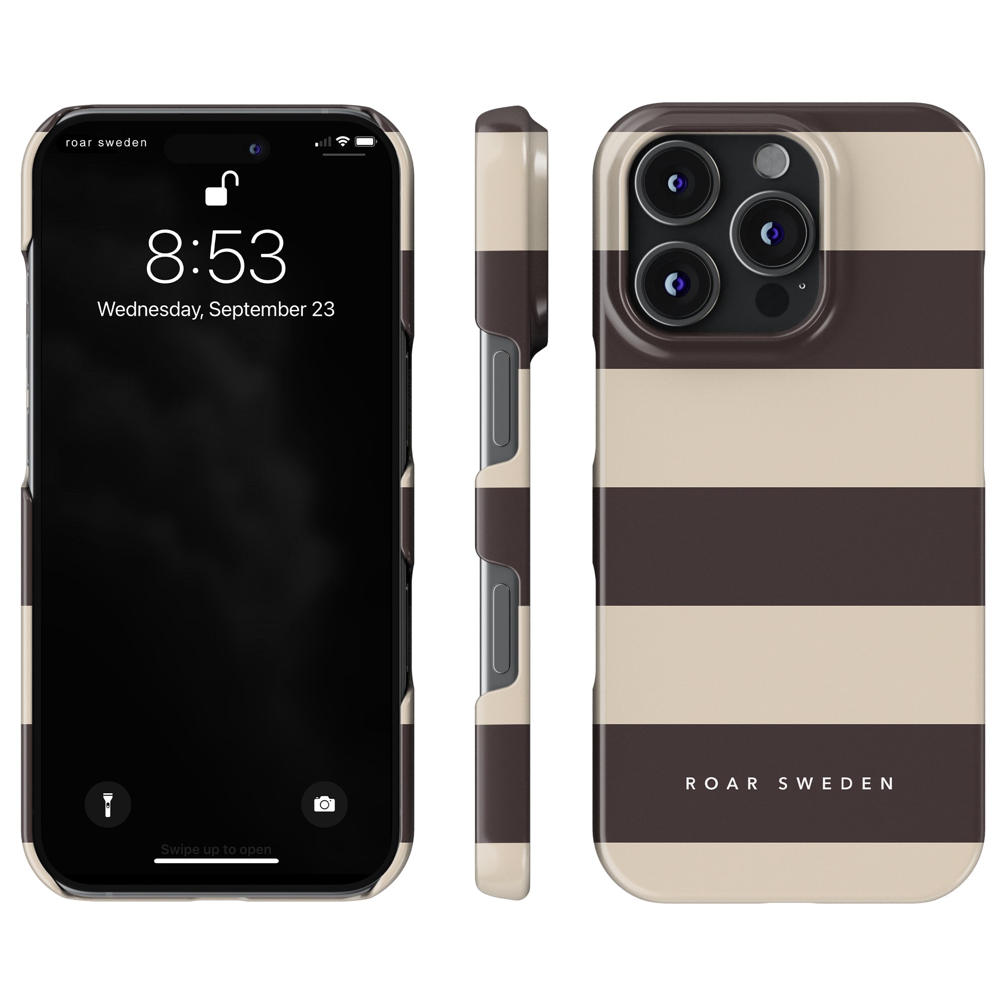 Cocoa Stripes - Slim case - Roar Sweden