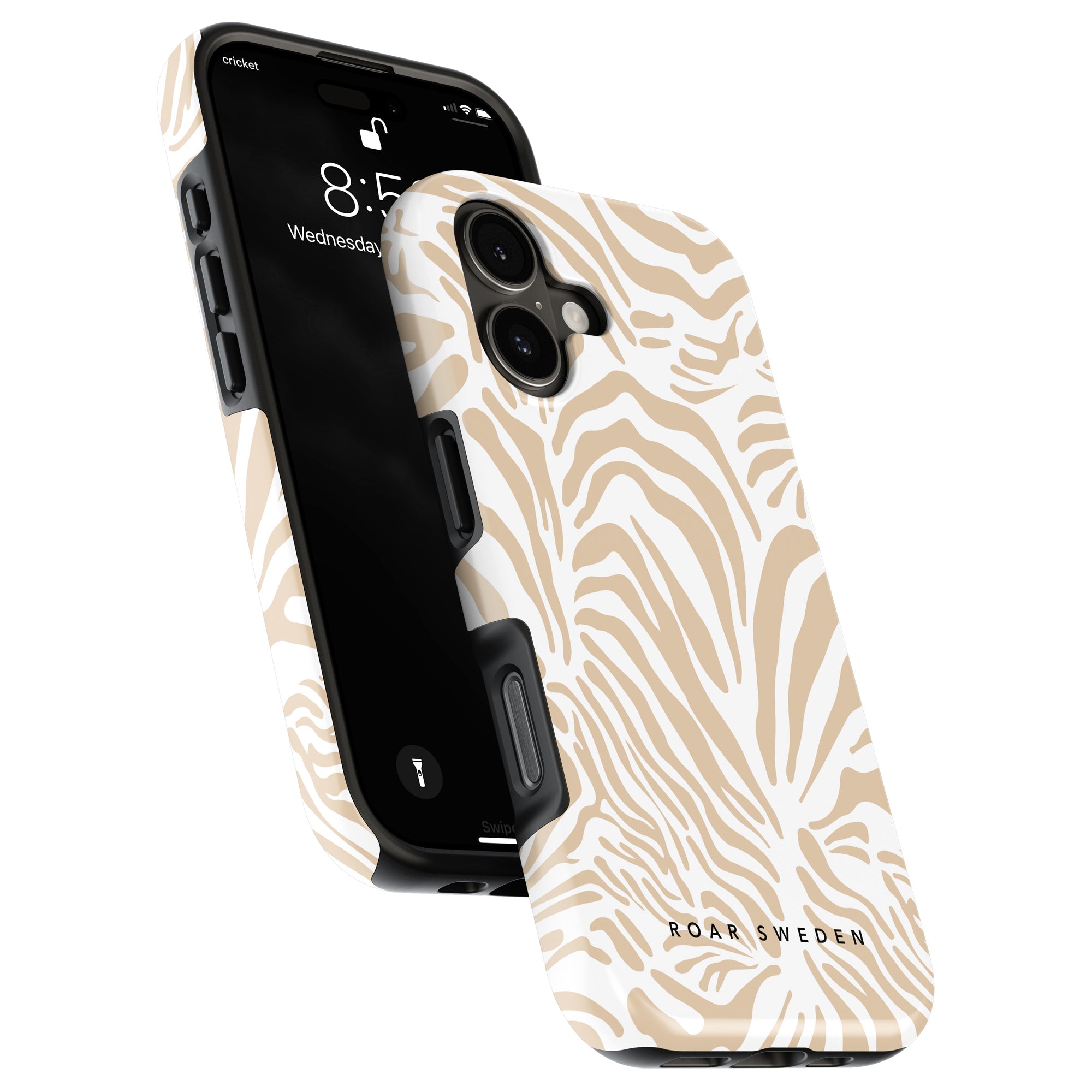 Creamy Zebra - Tough Case - Roar Sweden
