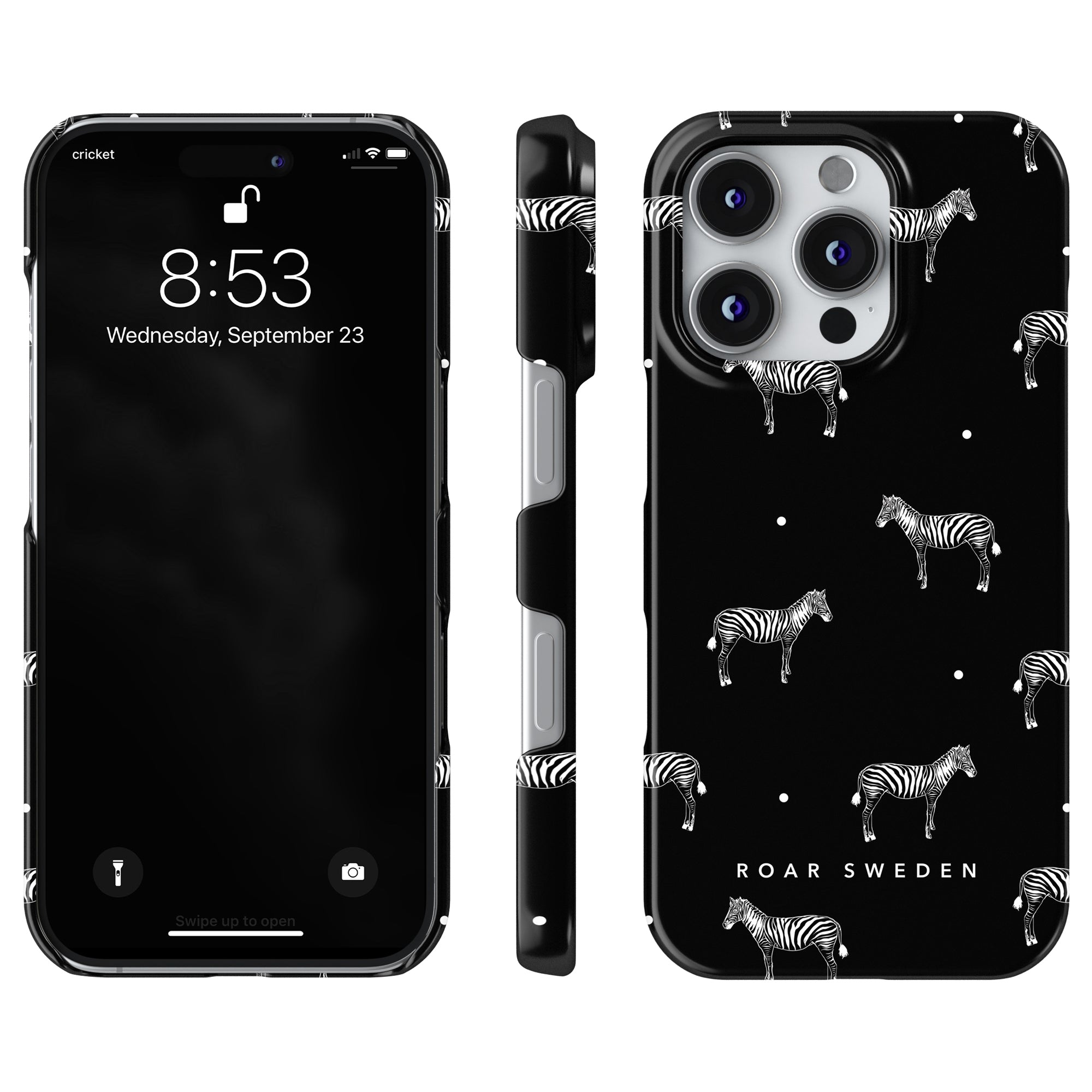 Slim mobilskal – Dotted Zebra