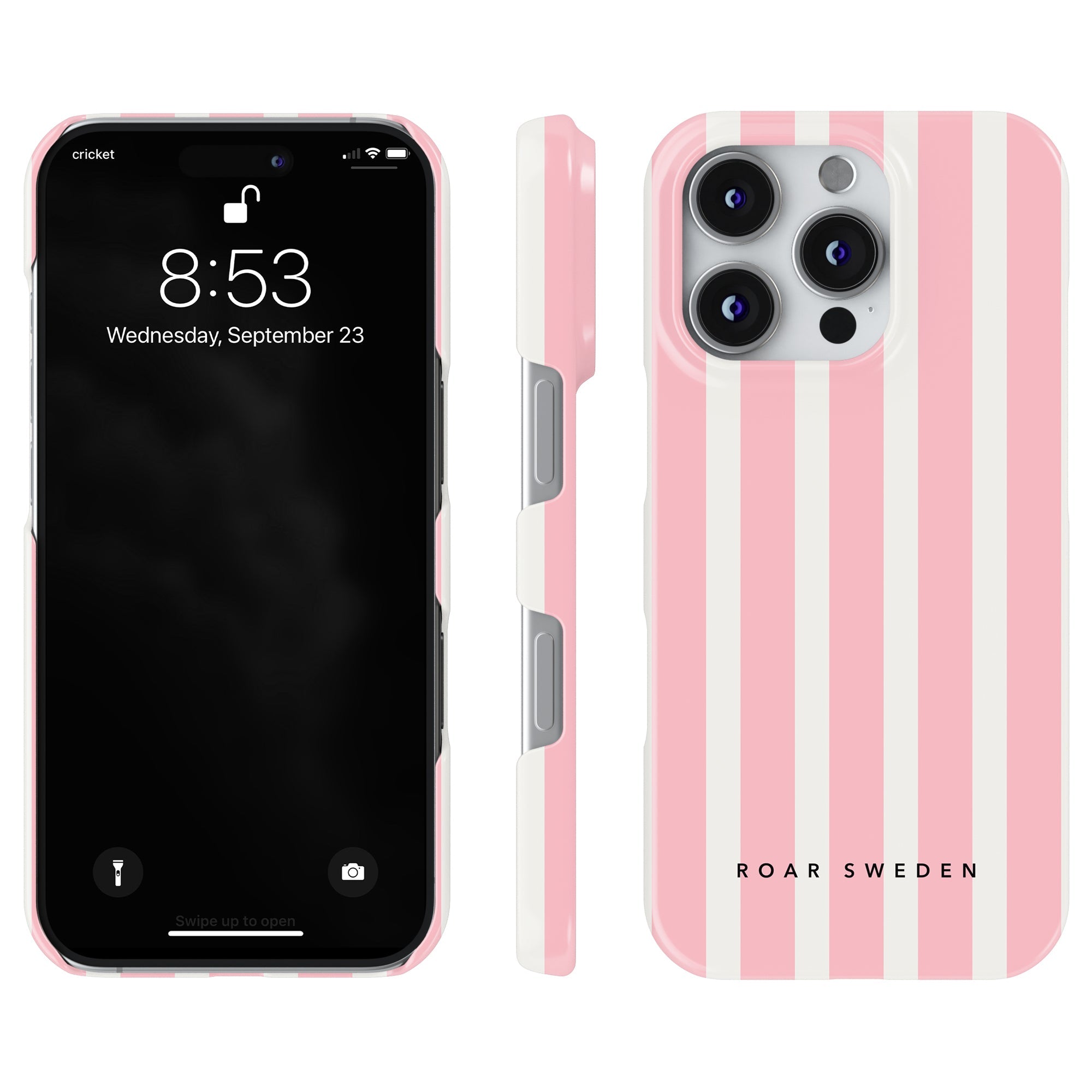 Slim mobilskal – Flamingo Stripes