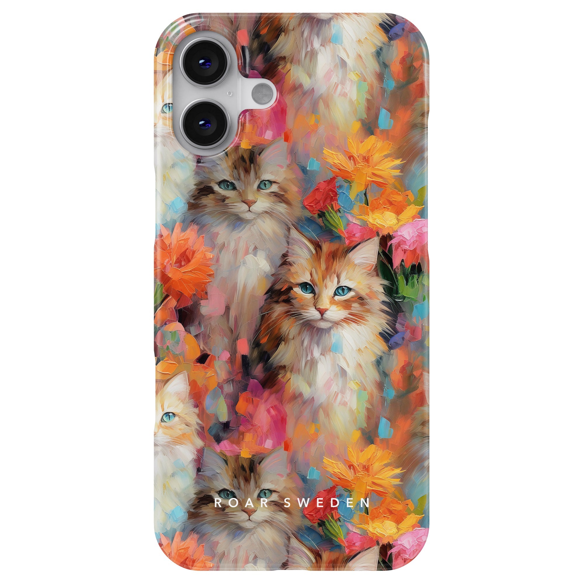 Slim mobilskal – Flower Kitty