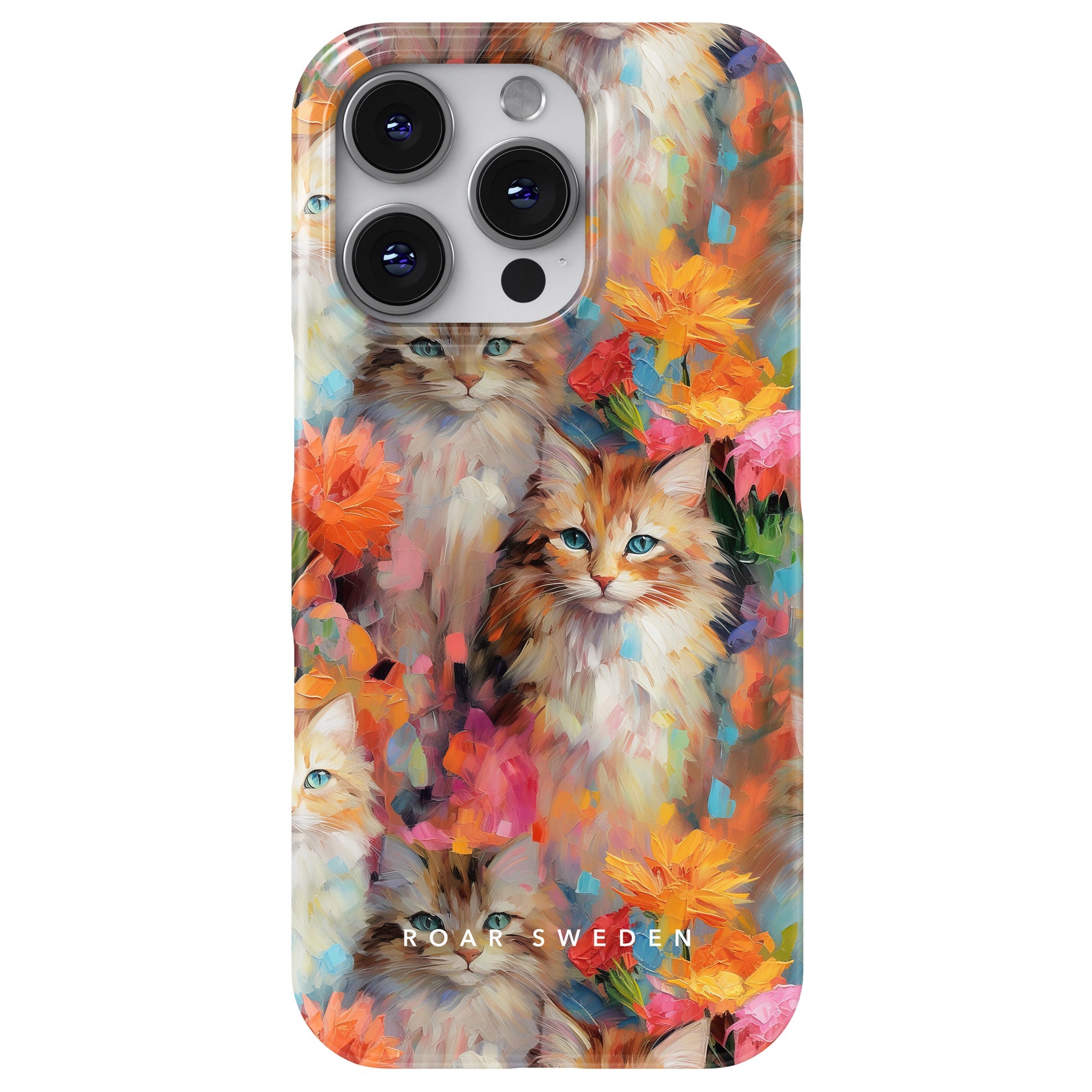 Slim mobilskal – Flower Kitty