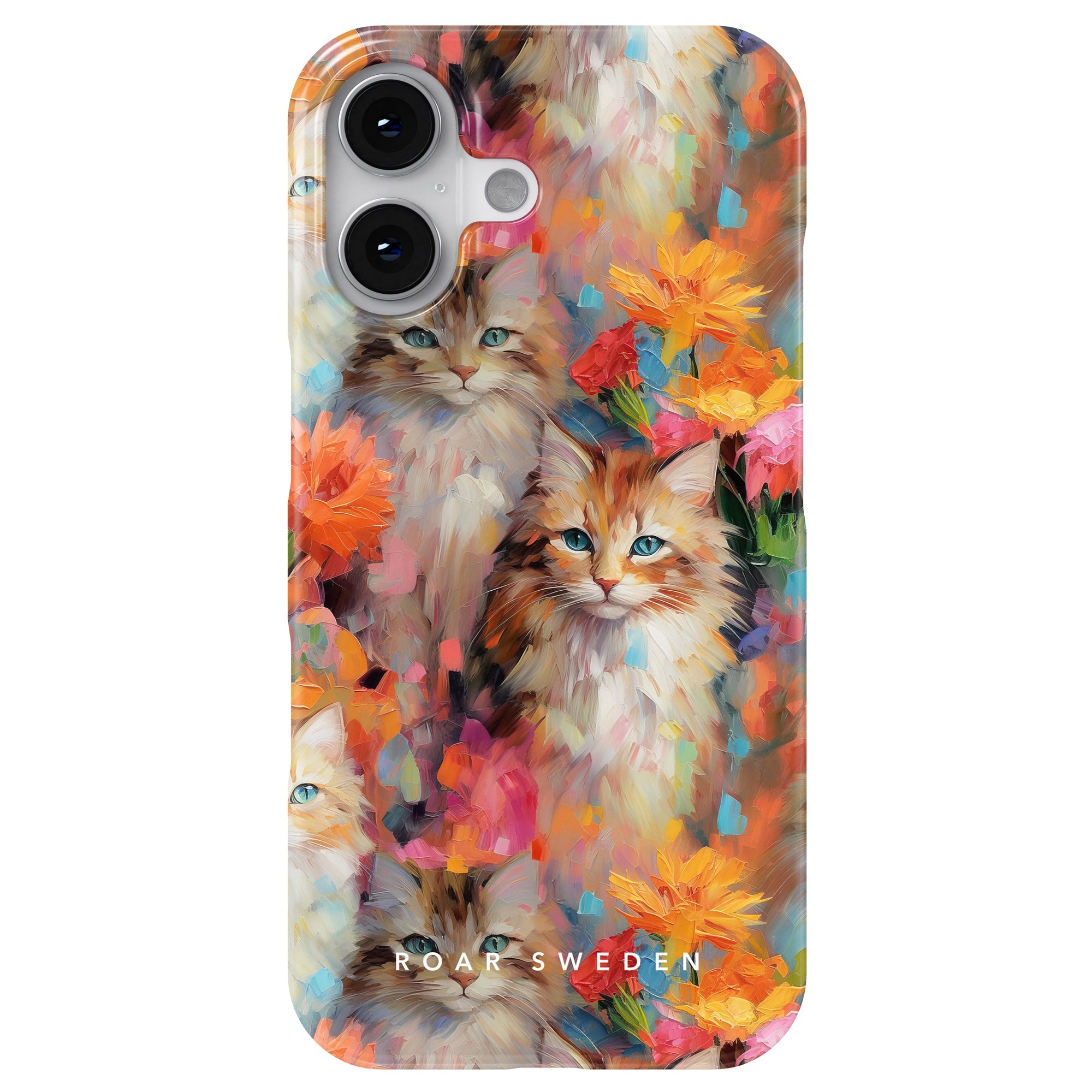 Slim mobilskal – Flower Kitty