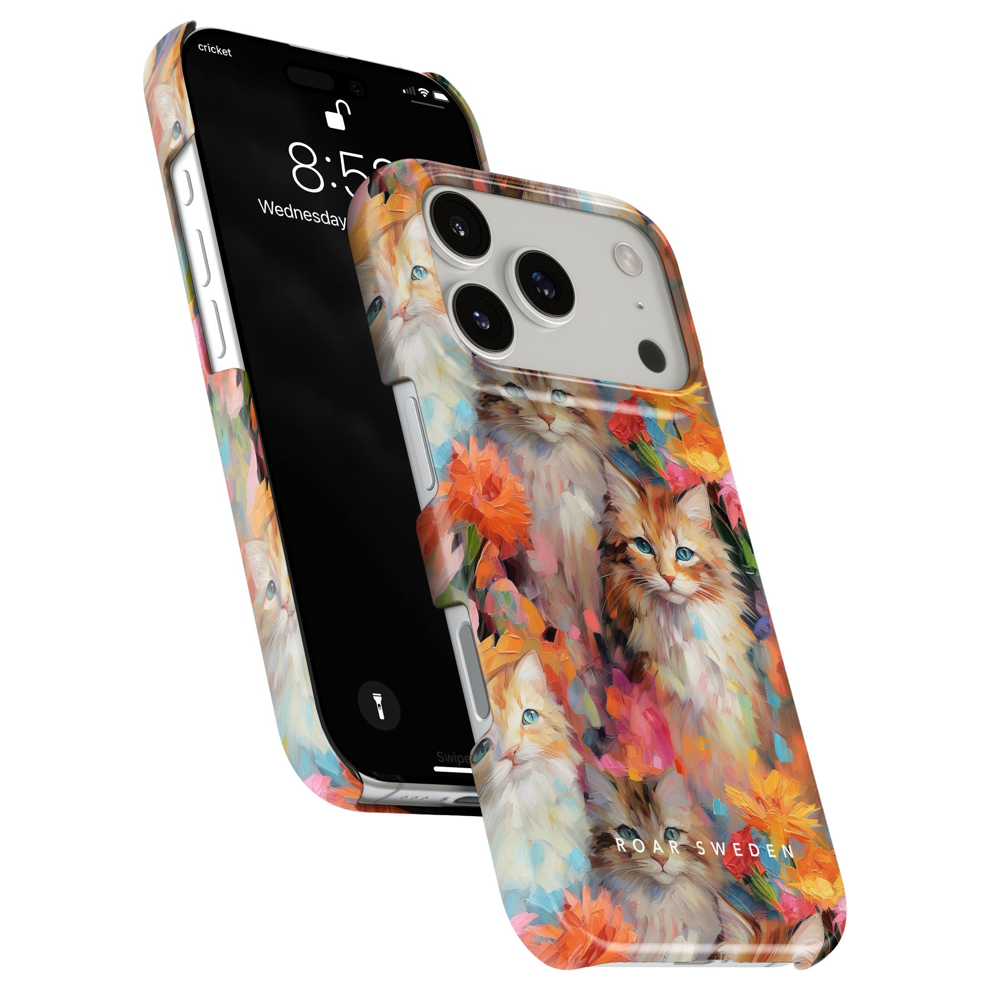 Kitty Slim mobilskal – Flower Kitty