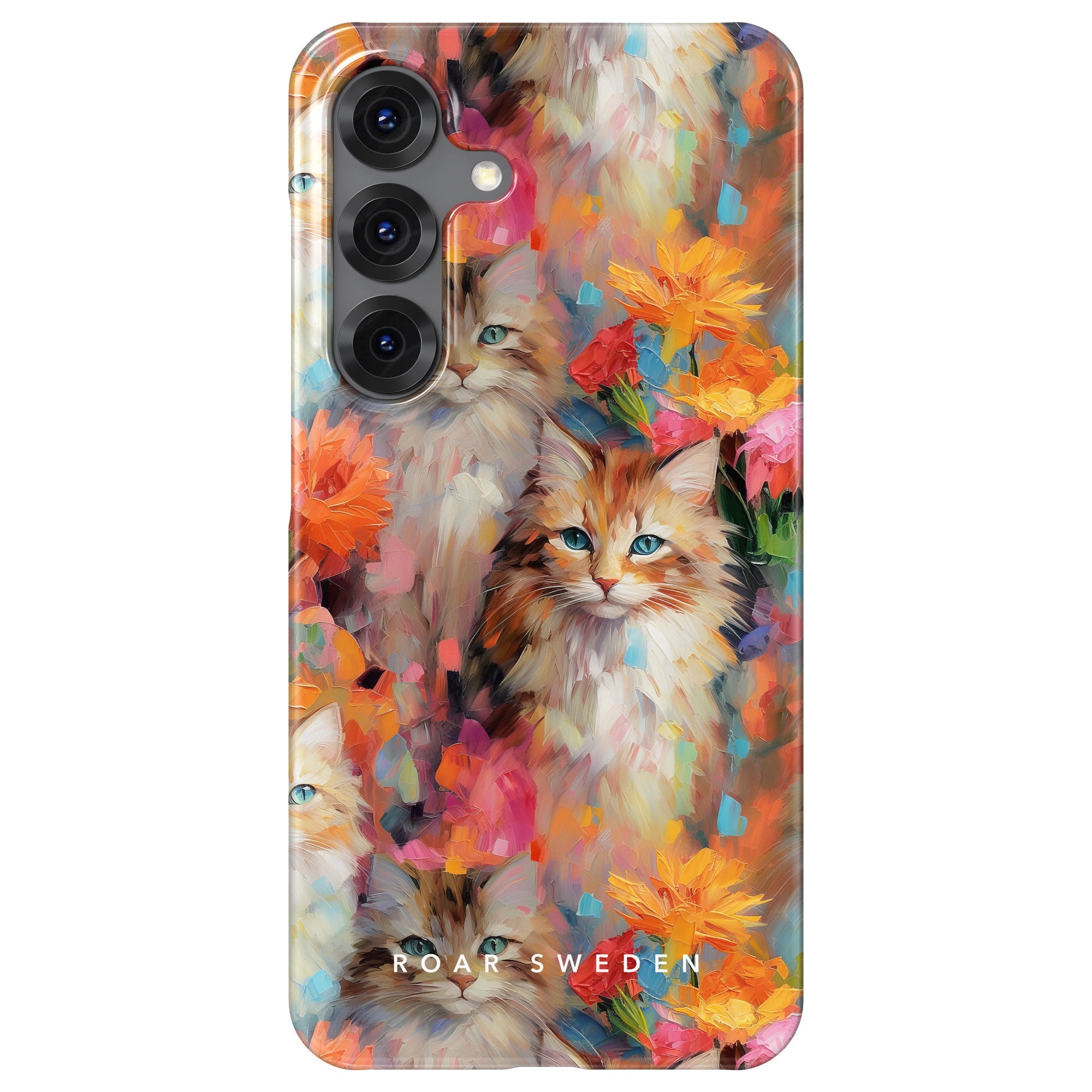Slim mobilskal – Flower Kitty