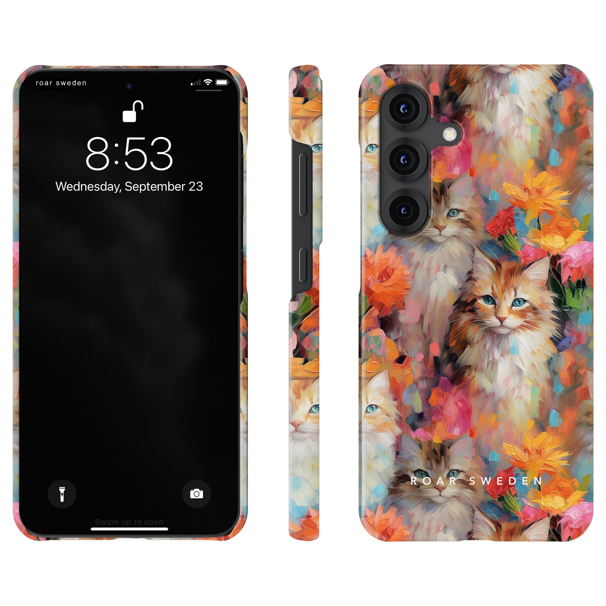 Kitty Slim mobilskal – Flower Kitty