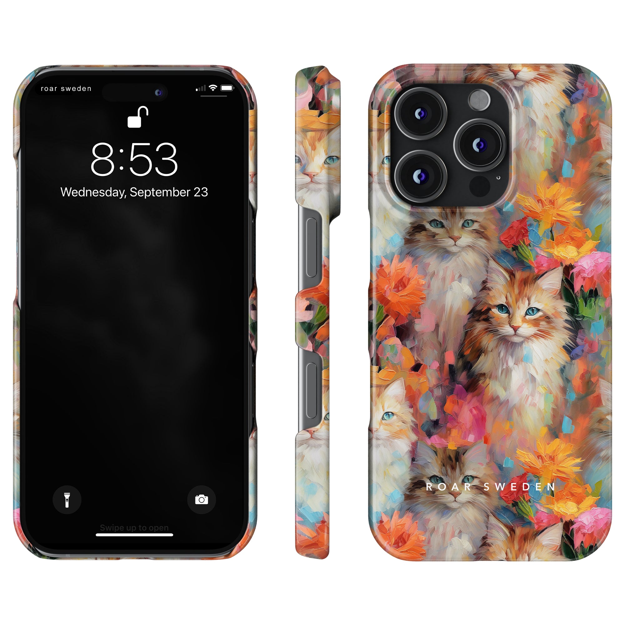 Kitty Slim mobilskal – Flower Kitty