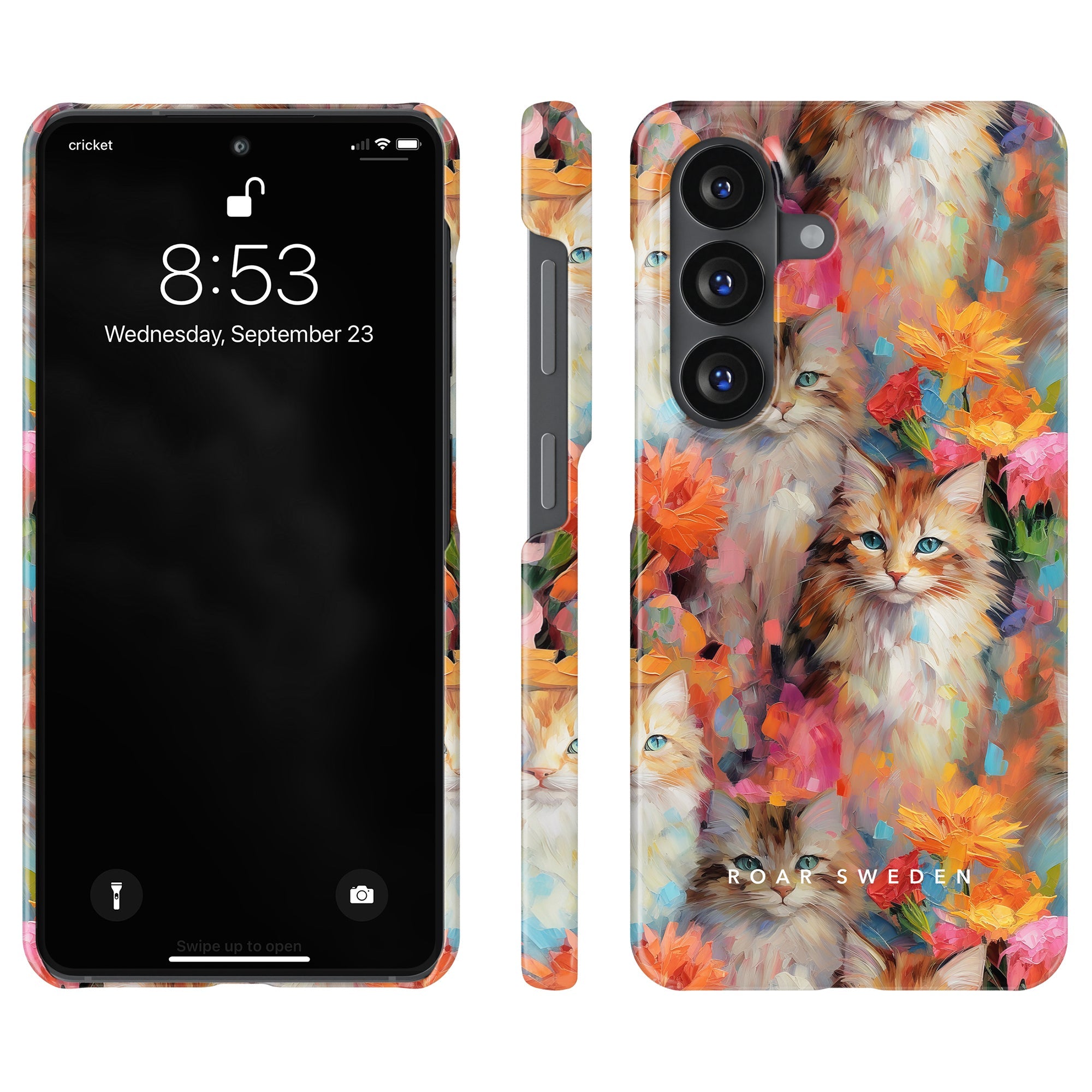 Flower Kitty - Slim case - Roar Sweden