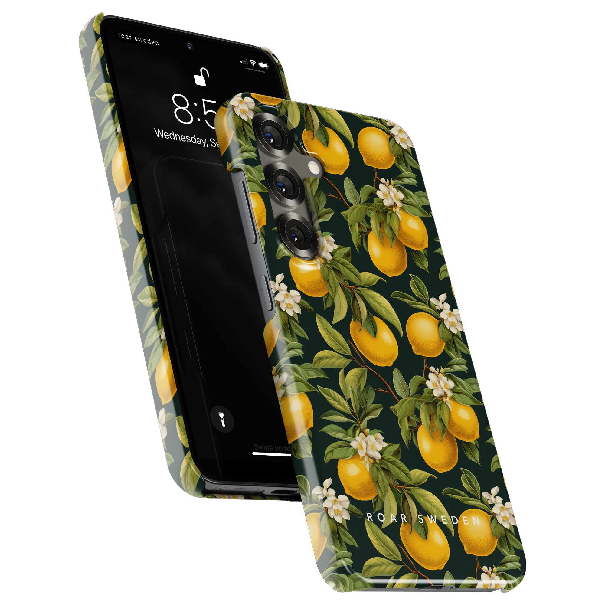 Slim mobilskal – Flowery Lemon