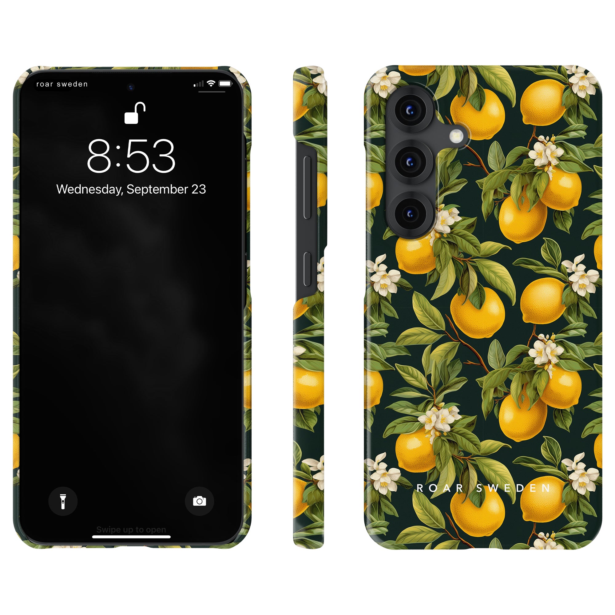 Slim mobilskal – Flowery Lemon